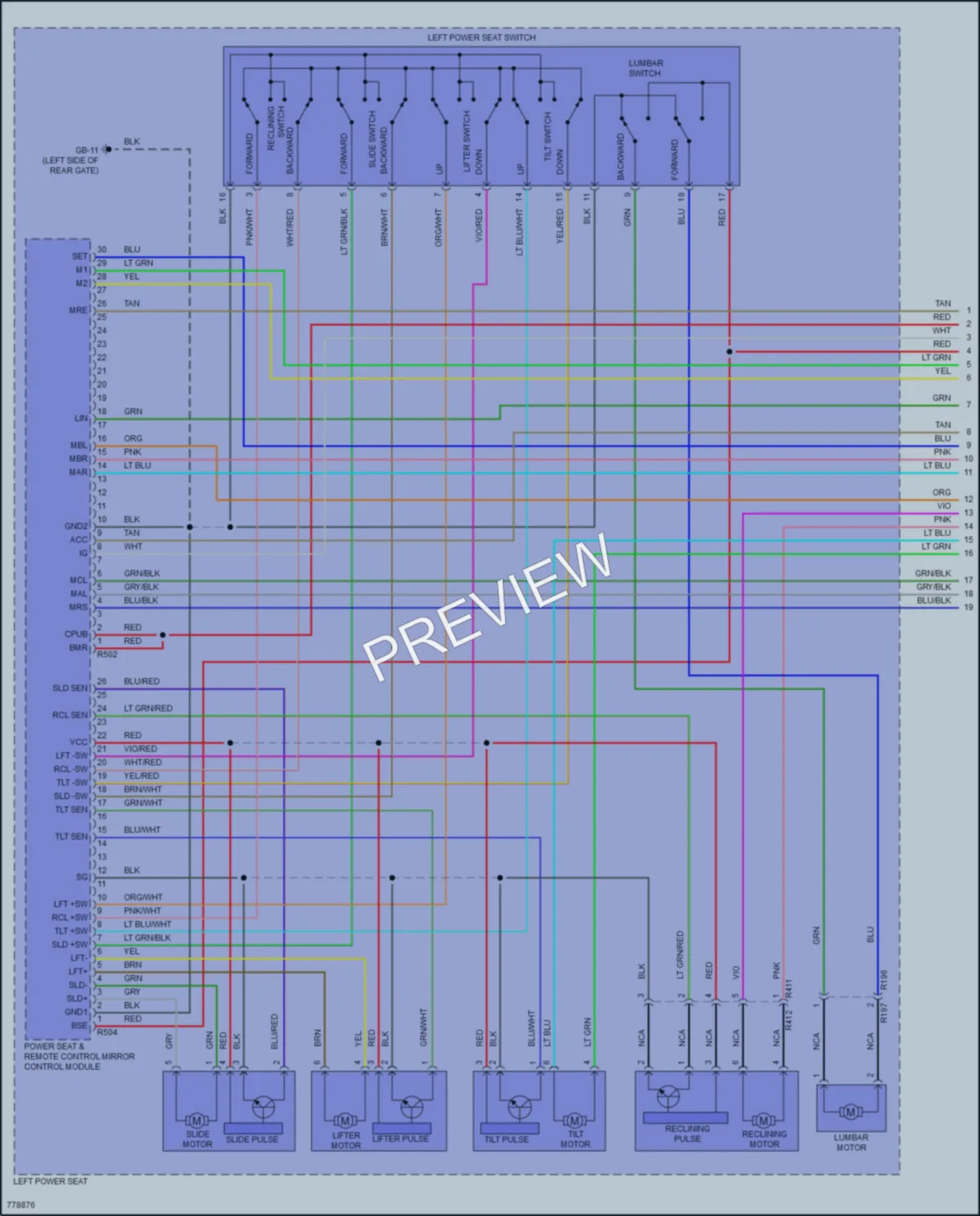 2021 Subaru Forester Memory Systems wiring diagram preview