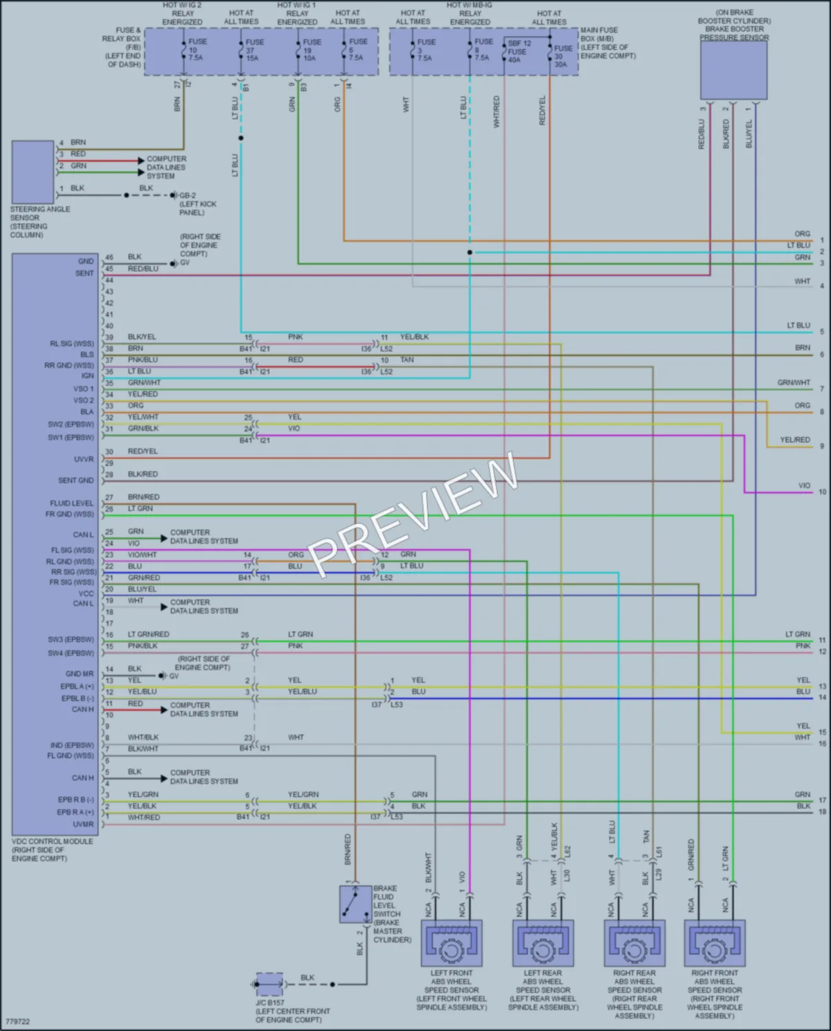 2021 Subaru Legacy Anti Lock Brakes wiring diagram preview