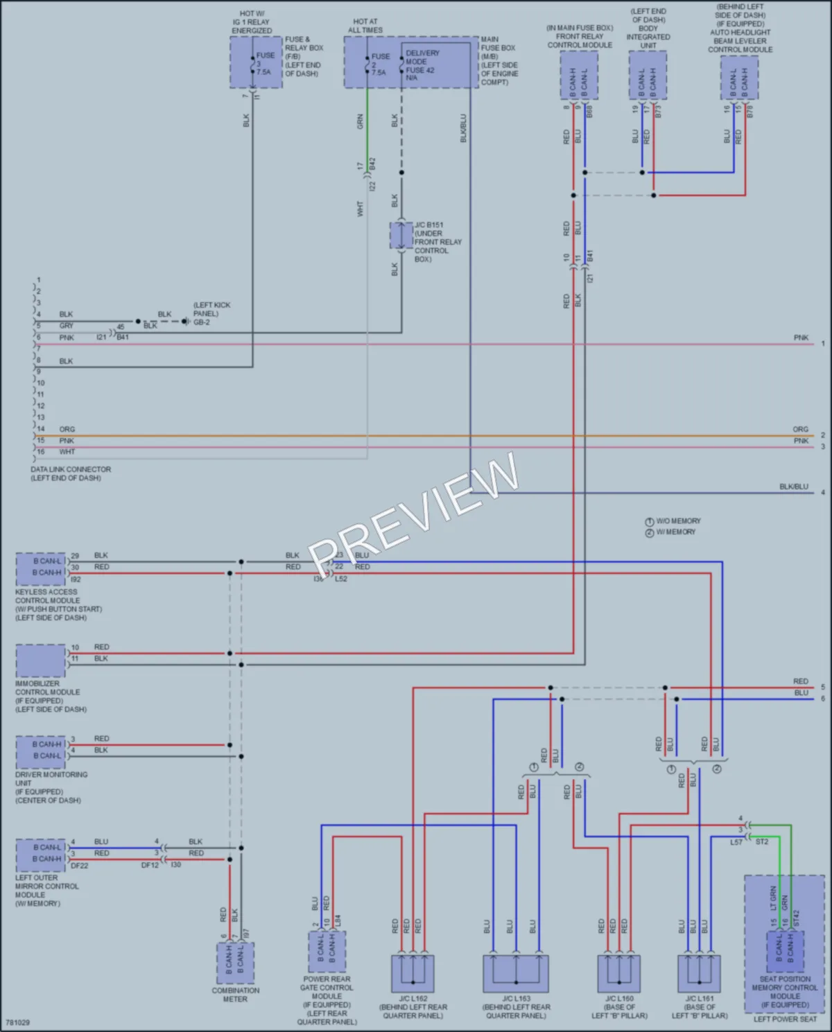 2021 Subaru Outback Computer Data Lines wiring diagram preview