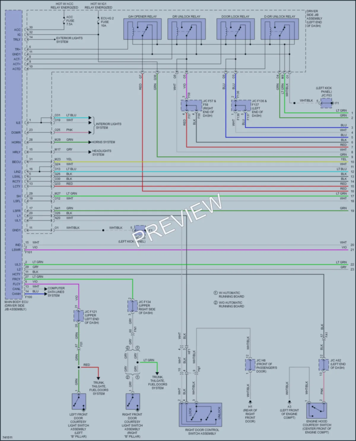 2021 Toyota 4Runner Anti Theft wiring diagram preview
