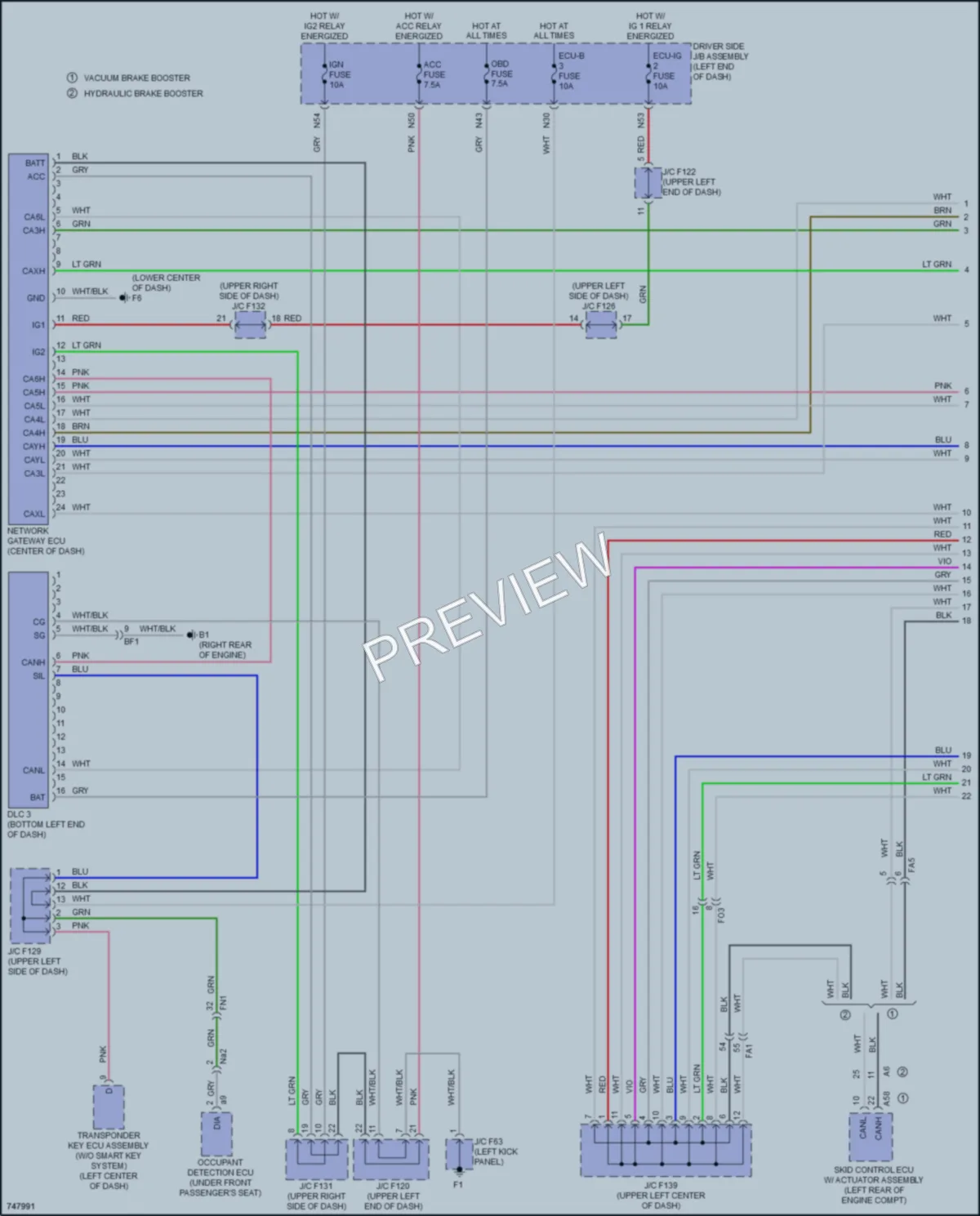 2021 Toyota 4Runner Computer Data Lines wiring diagram preview