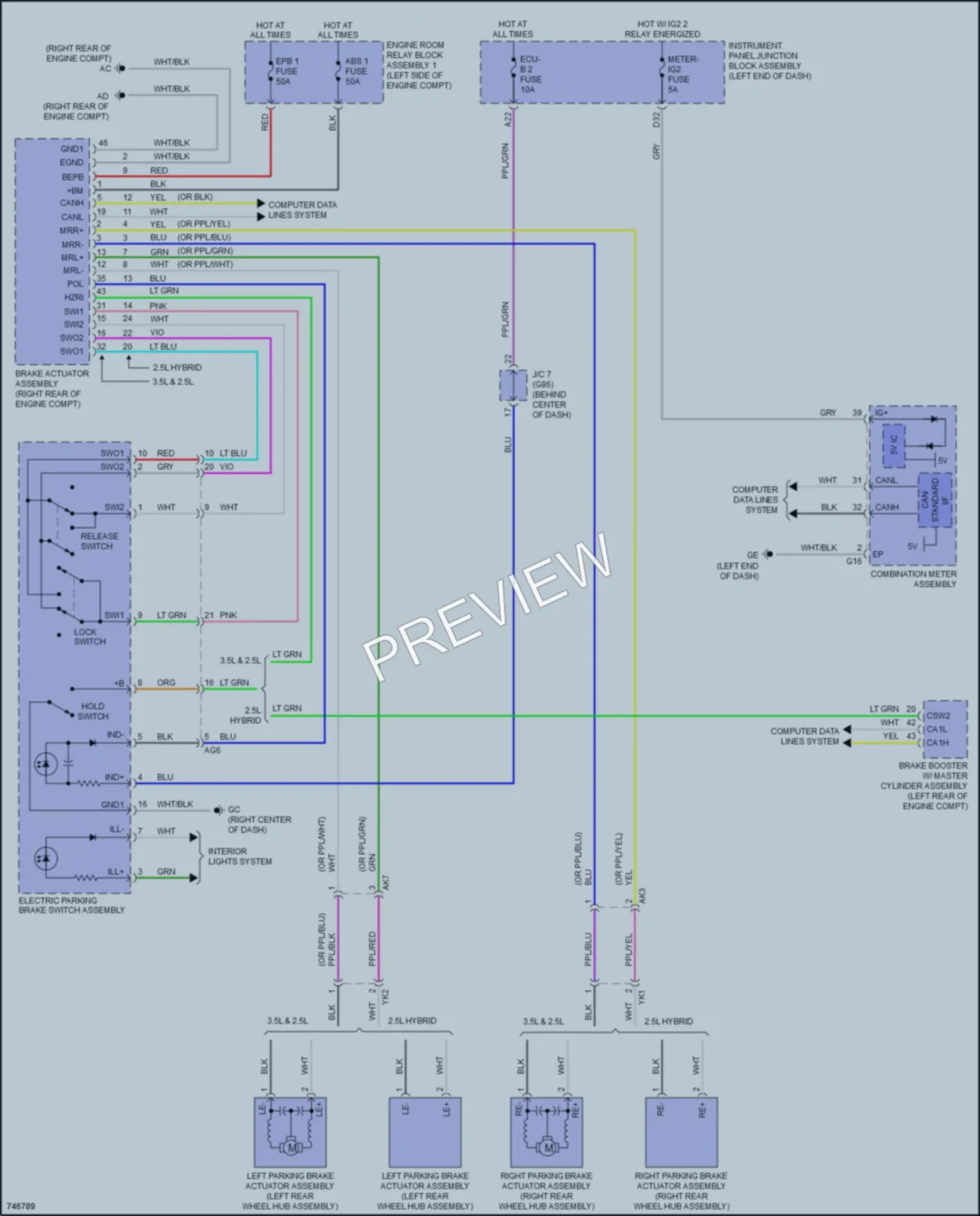 2021 Toyota Avalon Shift Interlock wiring diagram preview