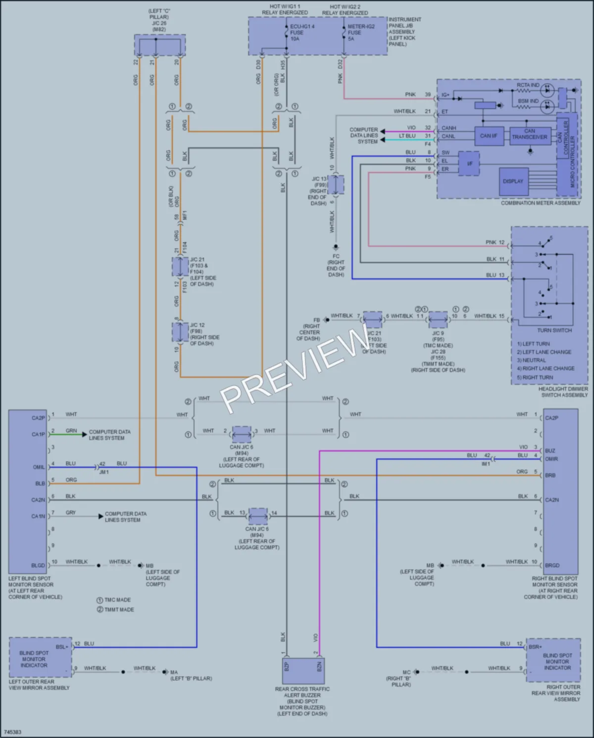2021 Toyota CHR Navigation wiring diagram preview