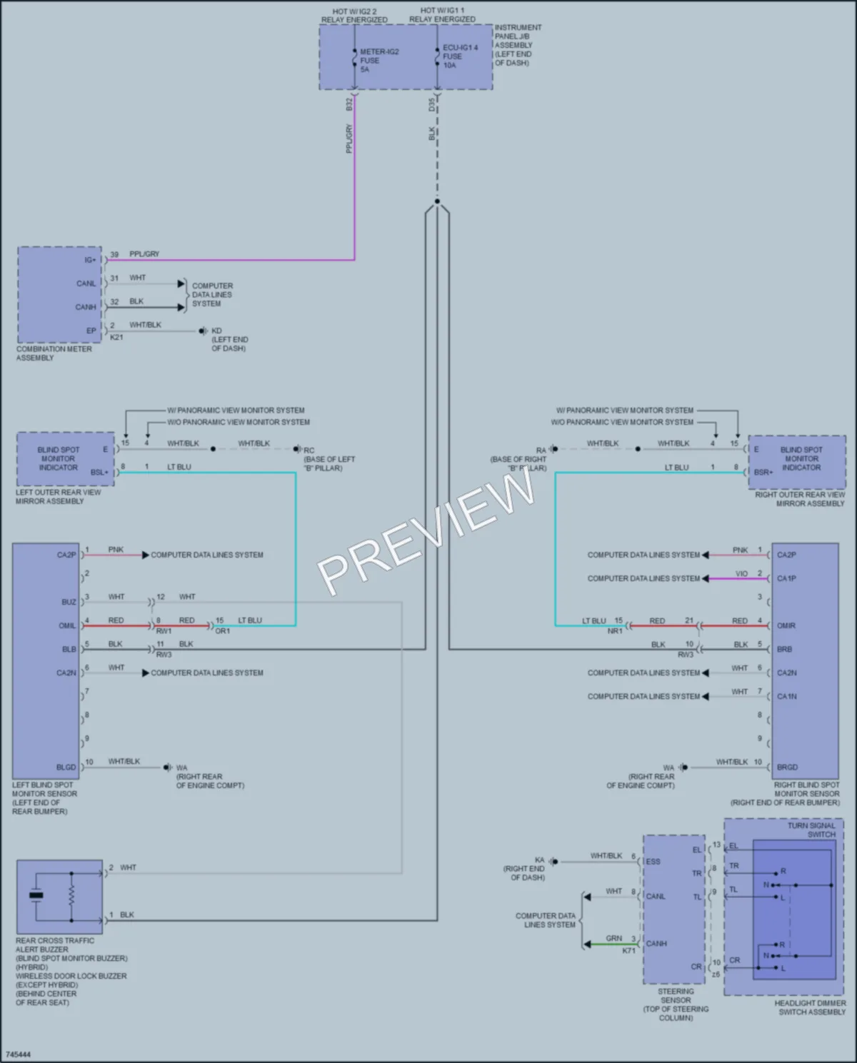 2021 Toyota CamryHybrid Navigation wiring diagram preview