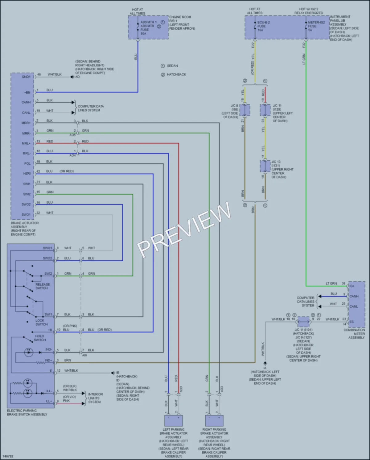 2021 Toyota Corolla Shift Interlock wiring diagram preview