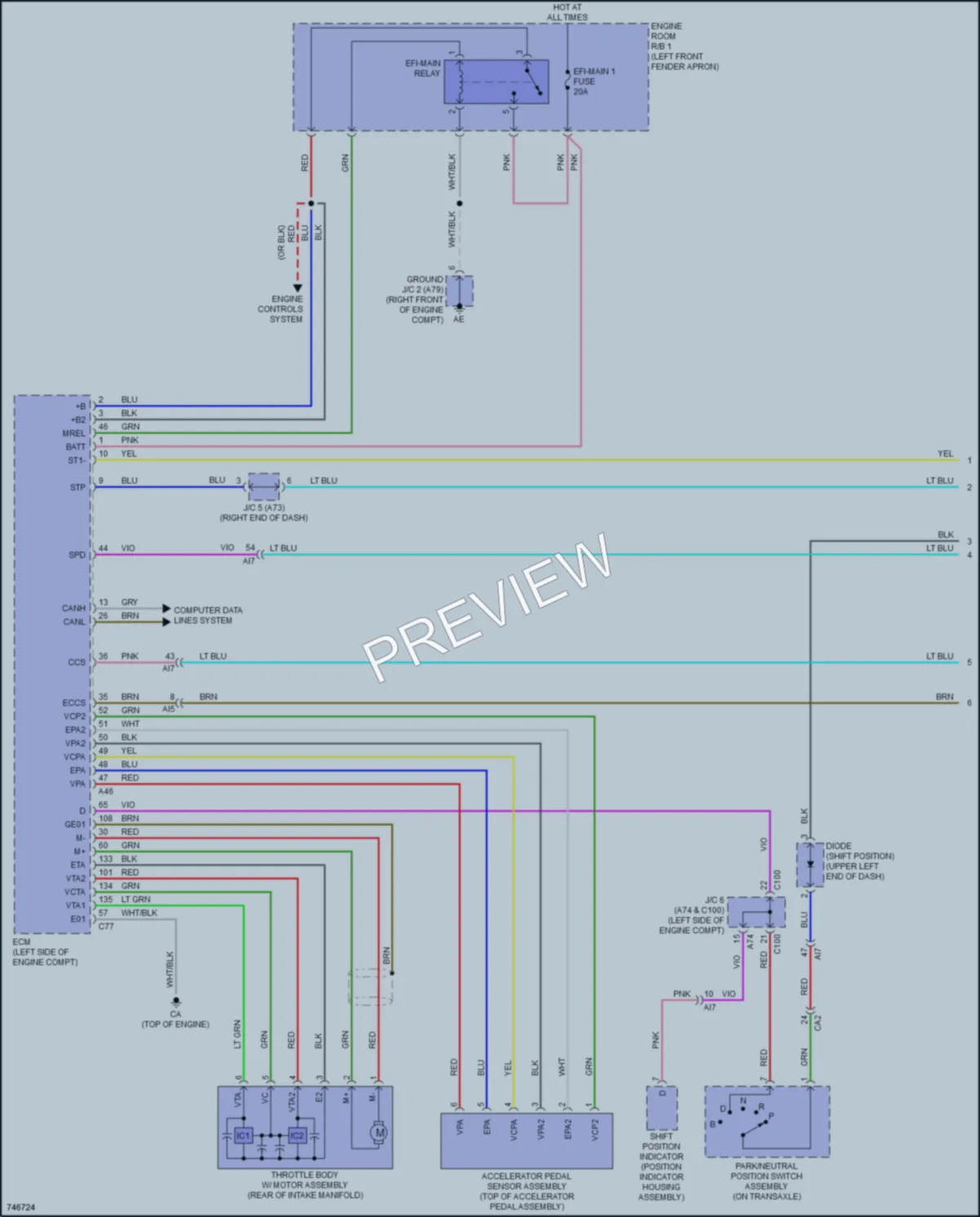 2021 Toyota CorollaHybrid Cruise Control wiring diagram preview