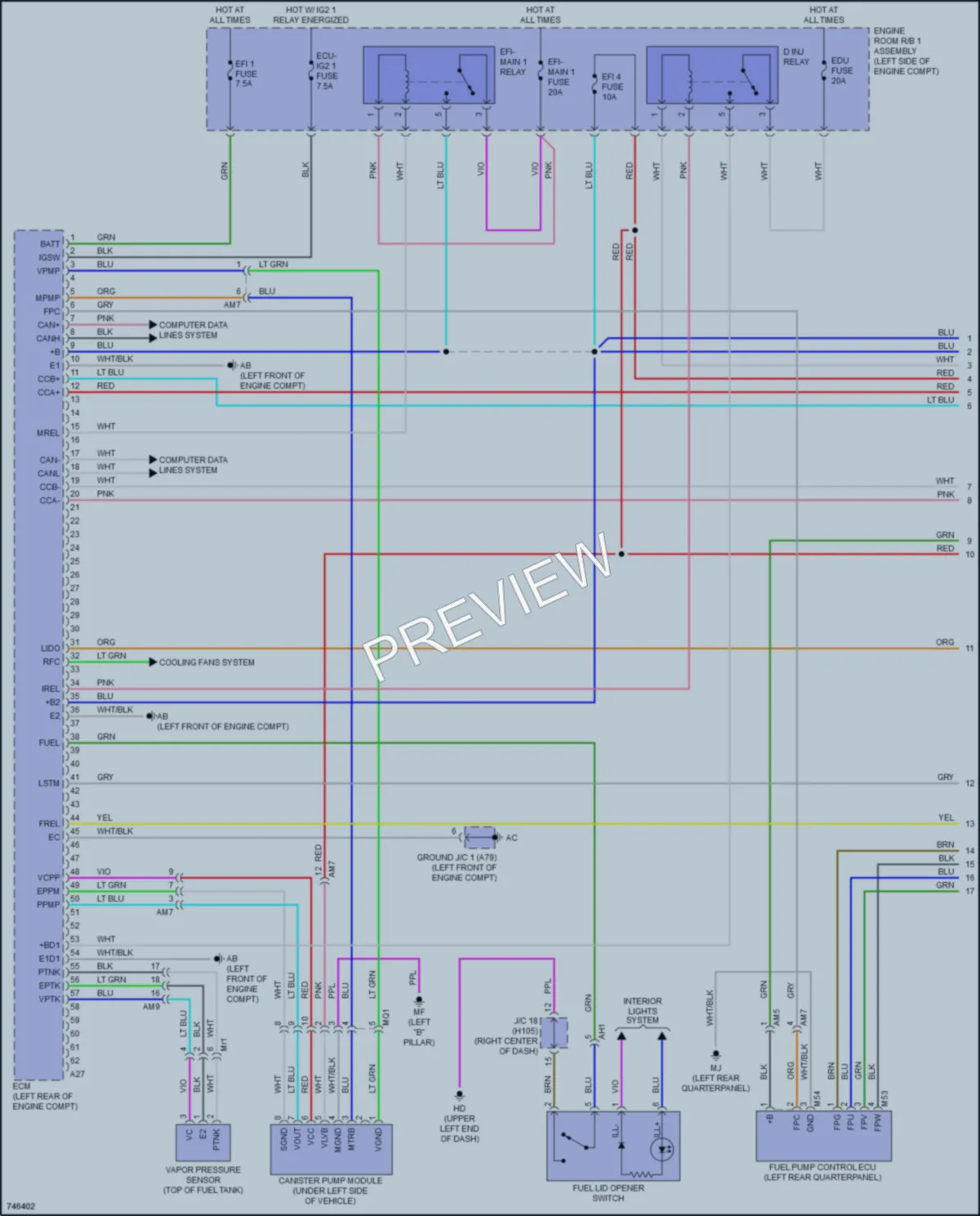 2021 Toyota Highlander Engine Performance wiring diagram preview