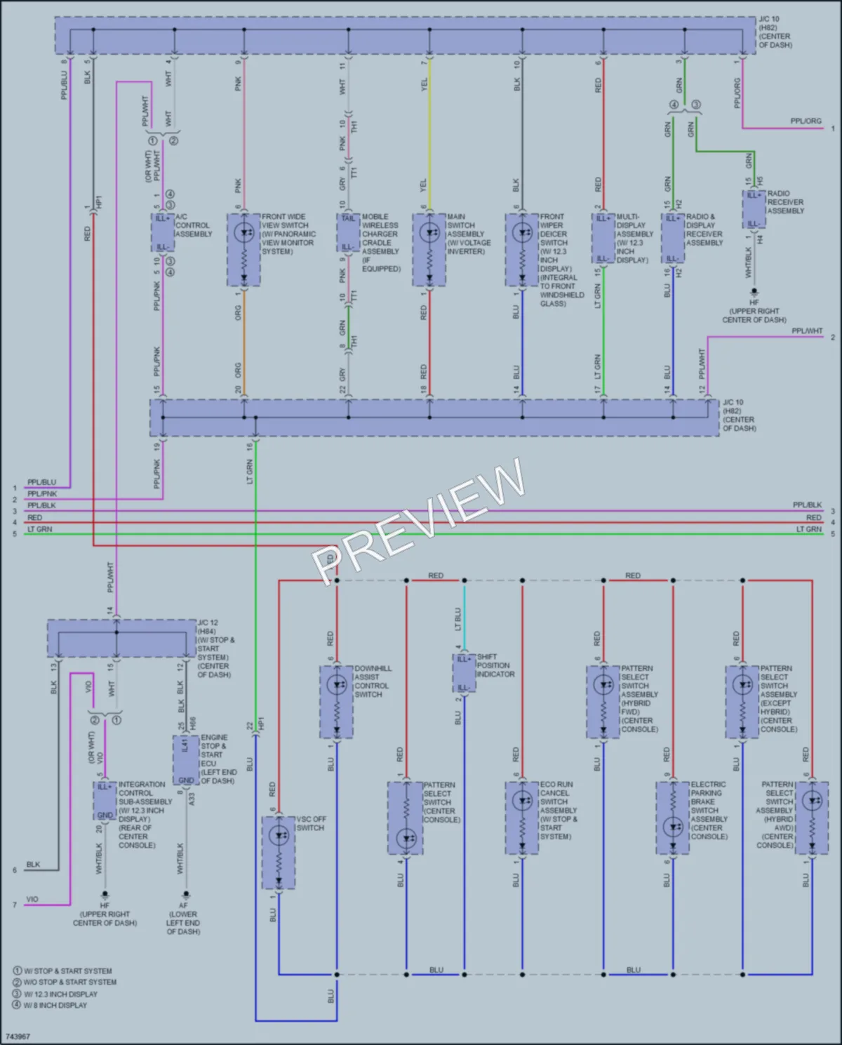 2021 Toyota Highlander Interior Lights wiring diagram preview