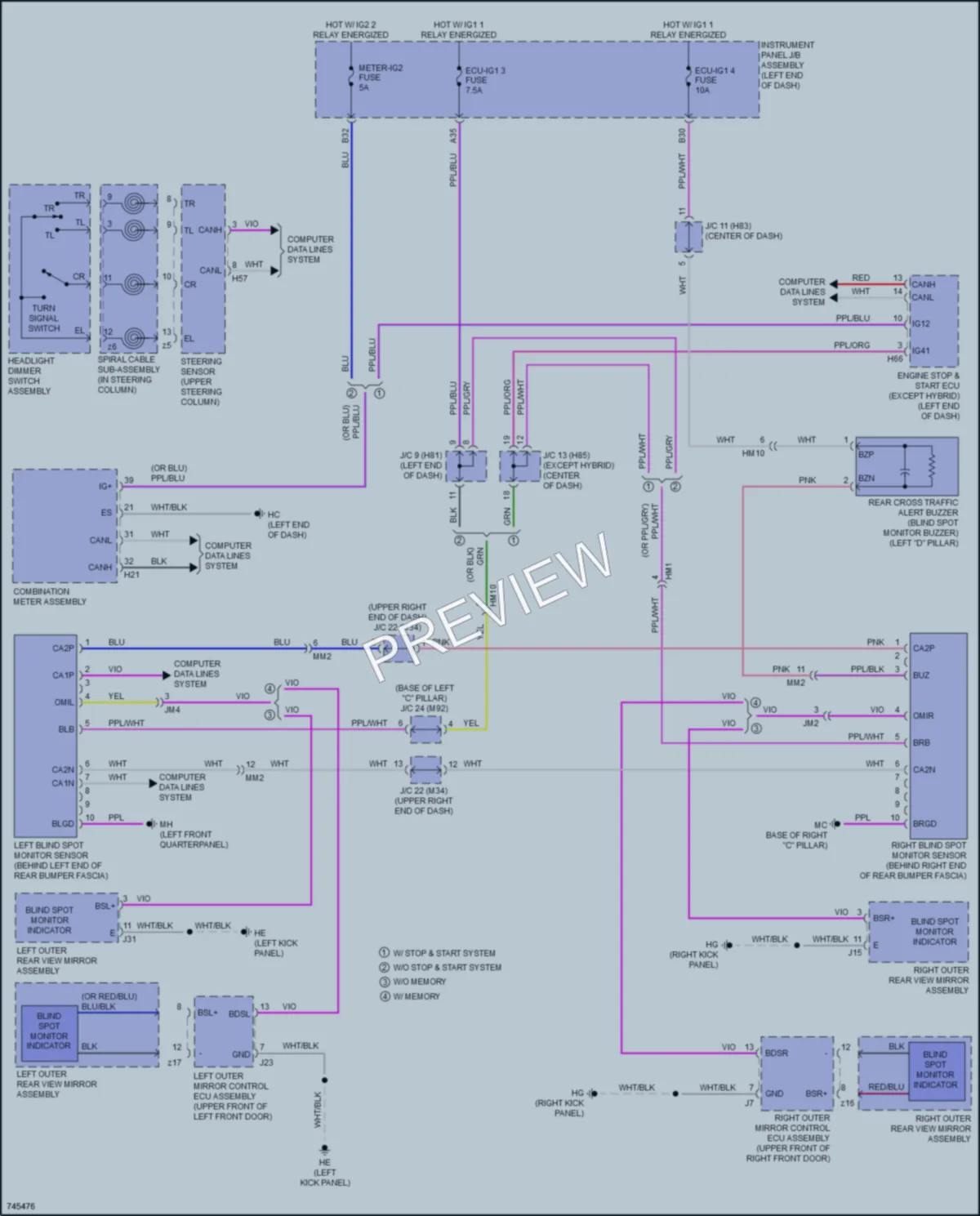 2021 Toyota Highlander Navigation wiring diagram preview