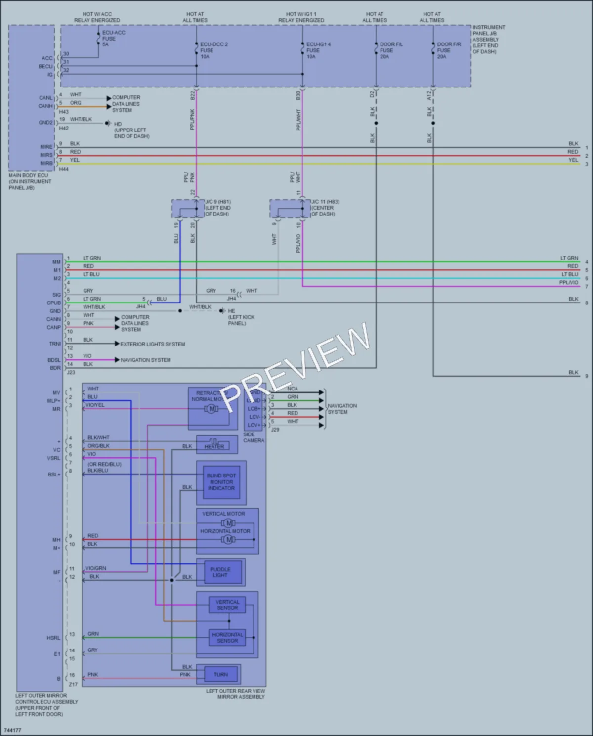 2021 Toyota HighlanderHybrid Memory Systems wiring diagram preview