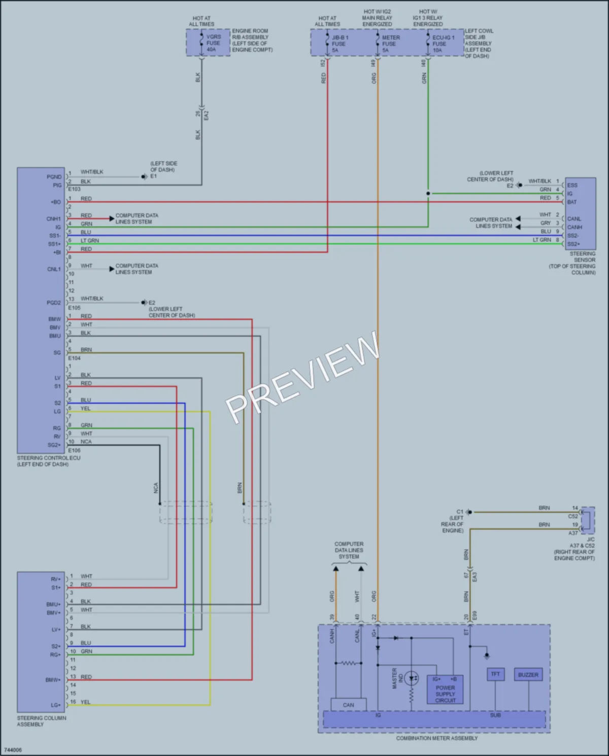 2021 Toyota LandCruiser Electronic Power Steering wiring diagram preview