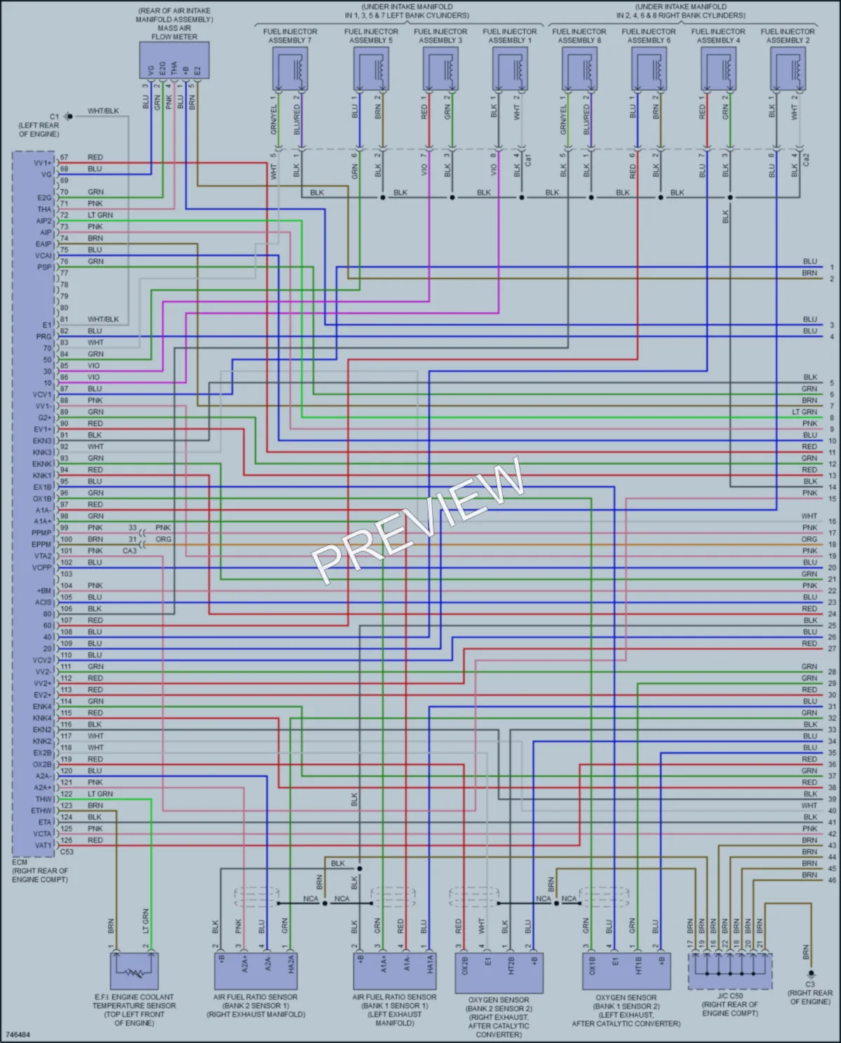 2021 Toyota LandCruiser Engine Performance wiring diagram preview