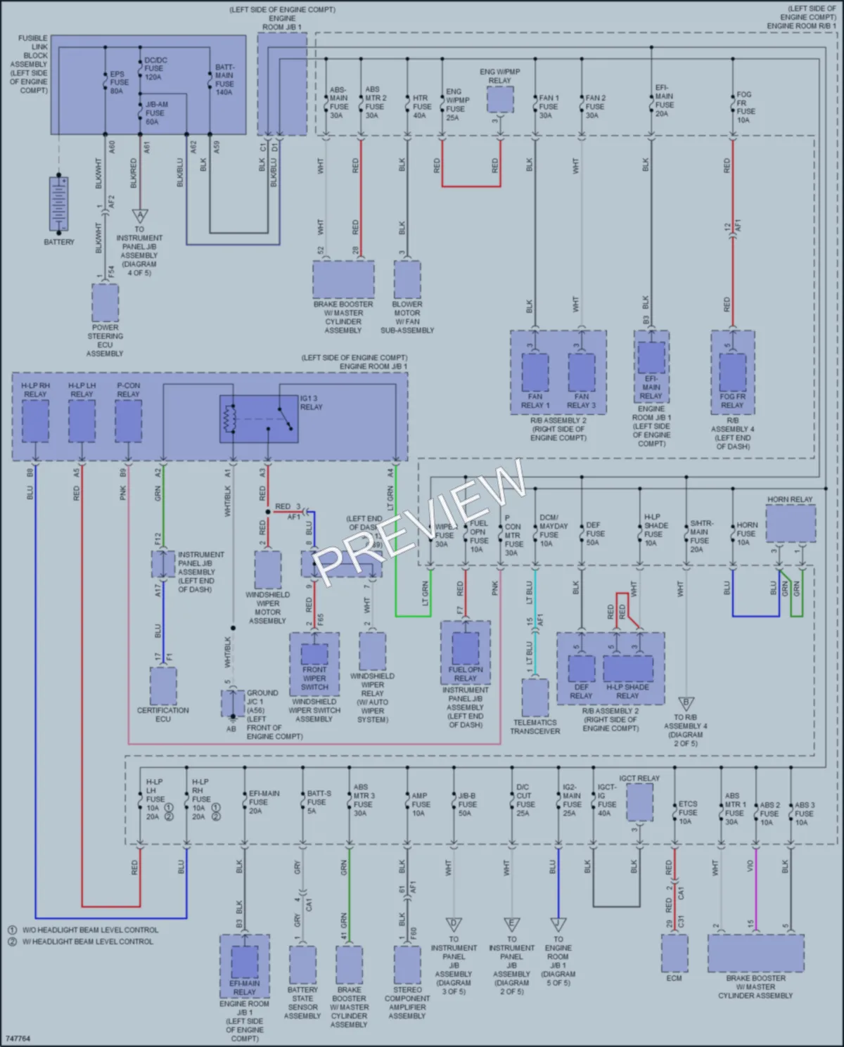 2021 Toyota 4Wd Power Distribution wiring diagram preview