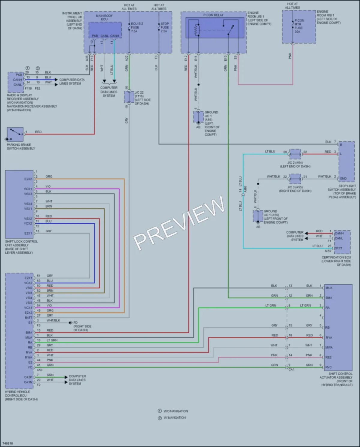 2021 Toyota 4Wd Shift Interlock wiring diagram preview