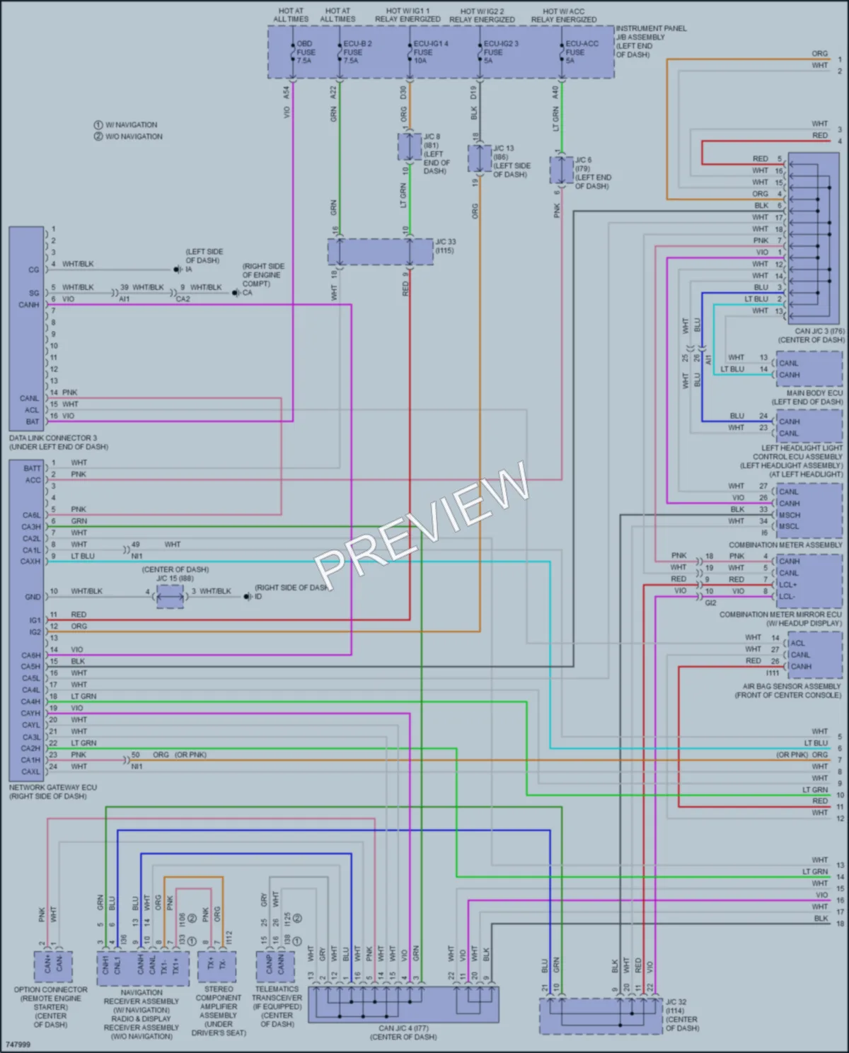 2021 Toyota PriusPrime Computer Data Lines wiring diagram preview