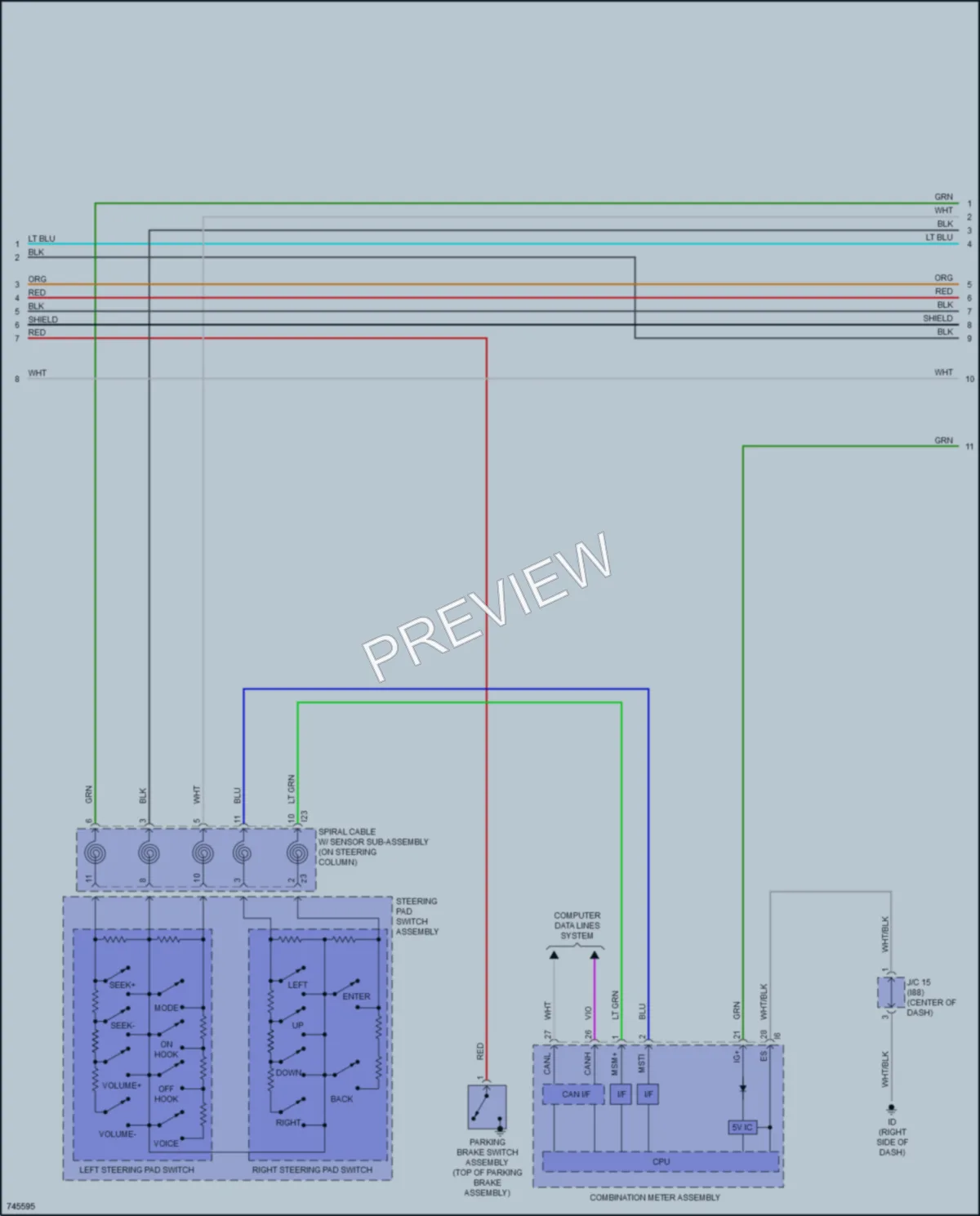 2021 Toyota PriusPrime Radio wiring diagram preview