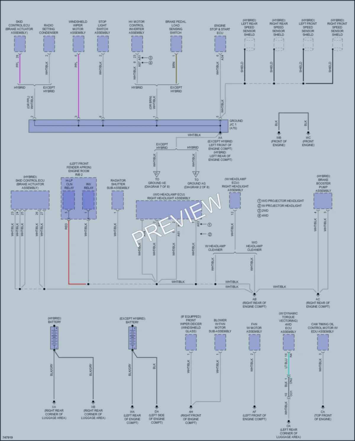 2021 Toyota RAV4 Ground Distribution wiring diagram preview