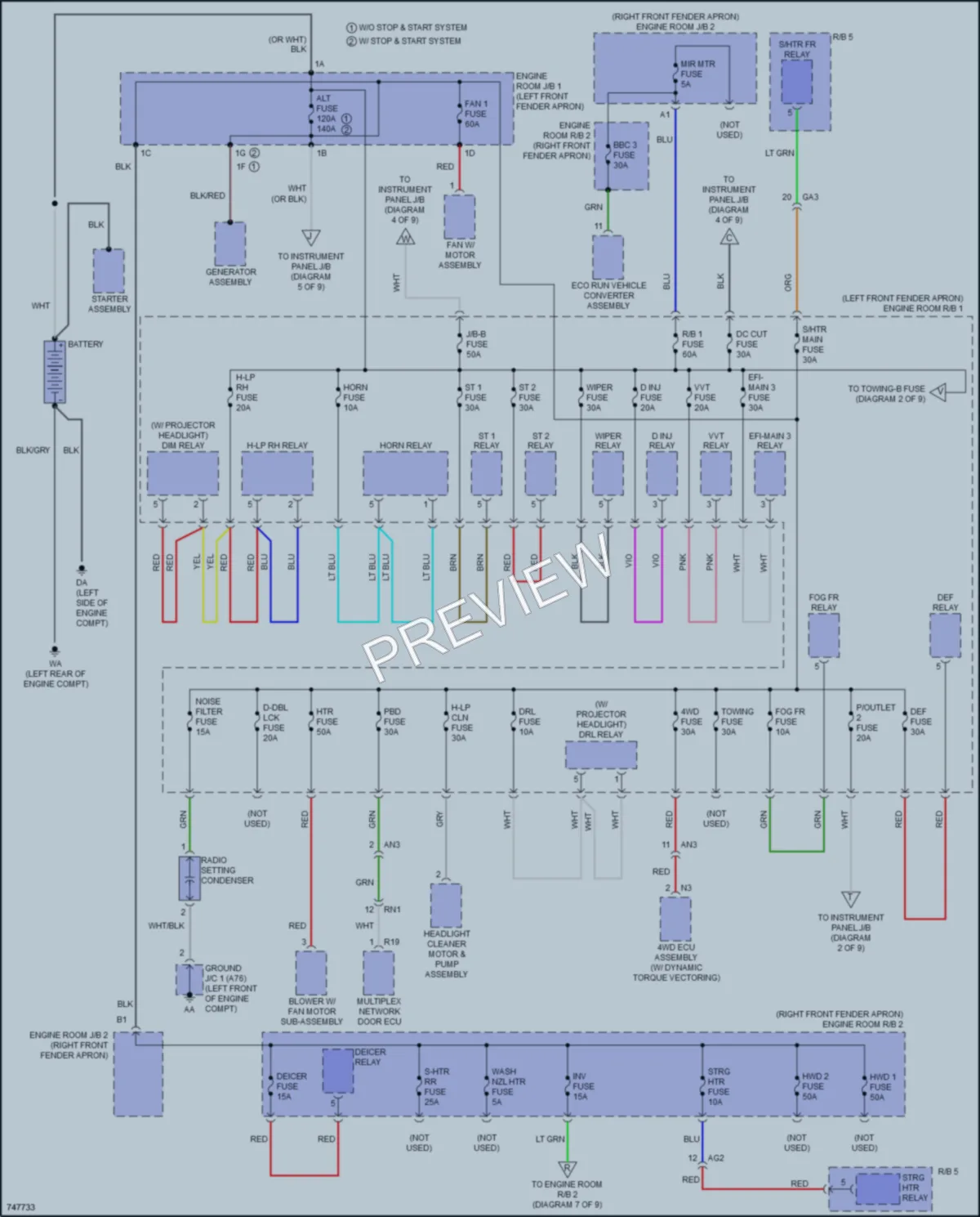 2021 Toyota RAV4 Power Distribution wiring diagram preview