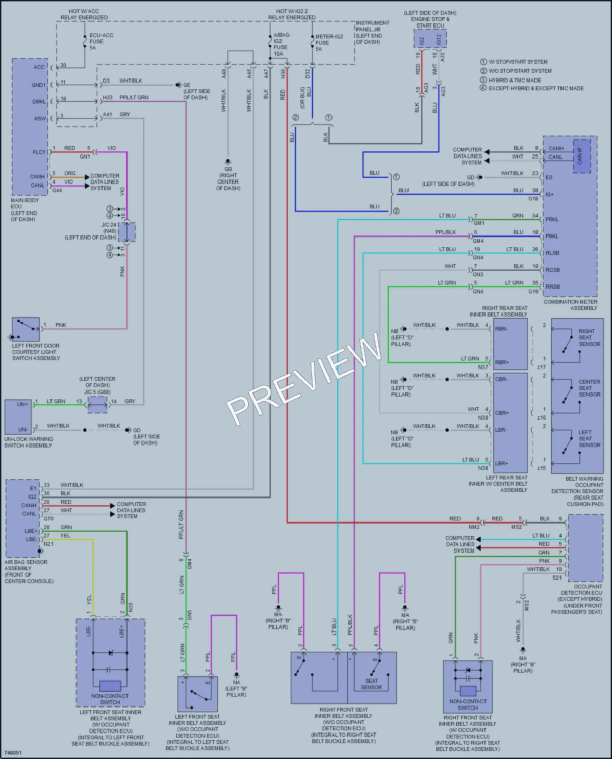 2021 Toyota RAV4 Warning Systems wiring diagram preview