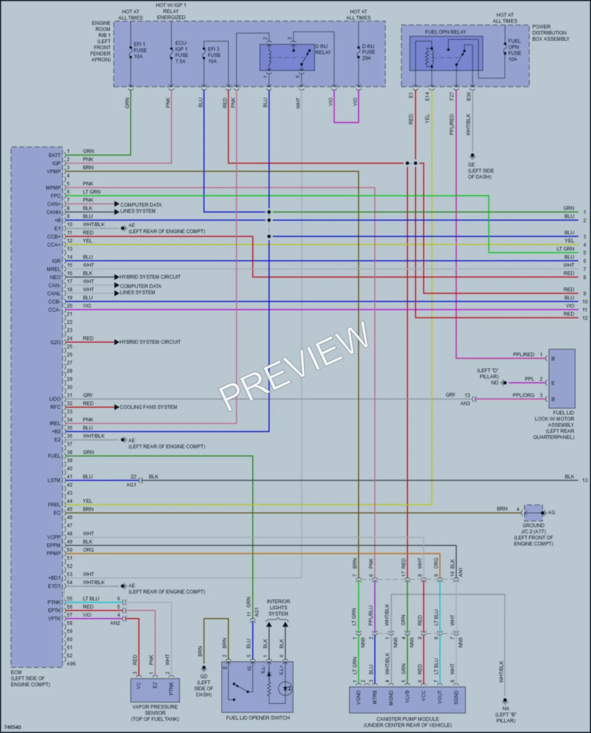 2021 Toyota RAV4Prime Engine Performance wiring diagram preview