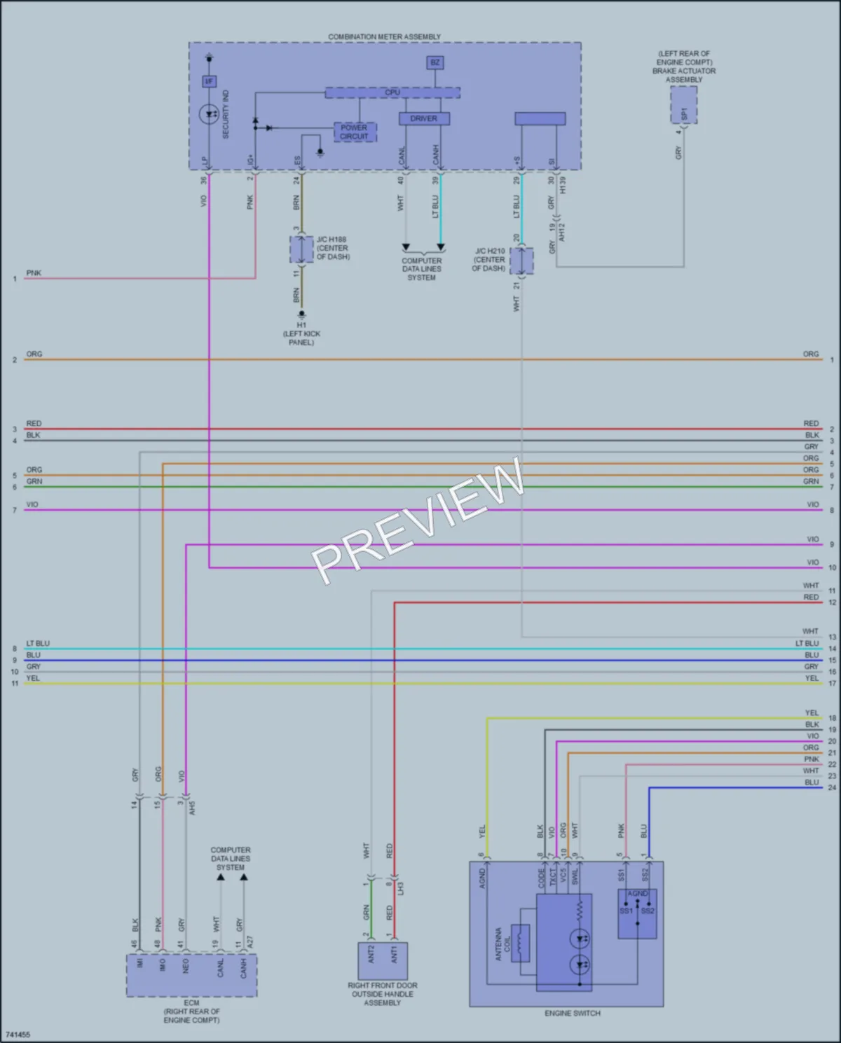 2021 Toyota Sequoia Anti Theft wiring diagram preview