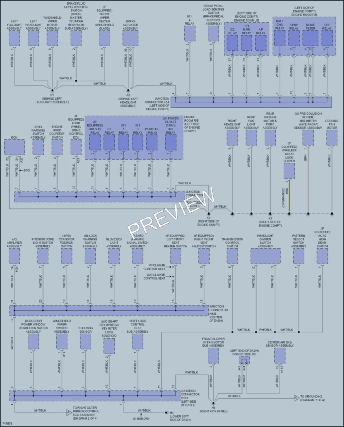 2021 Toyota Sequoia Ground Distribution wiring diagram preview