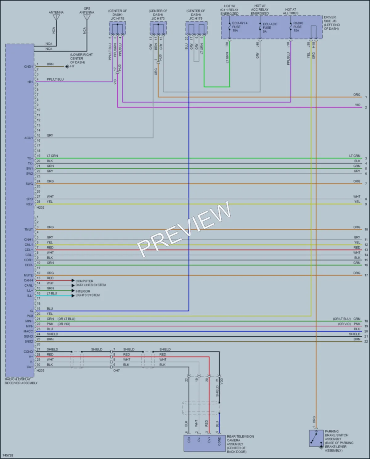 2021 Toyota Sequoia Radio wiring diagram preview