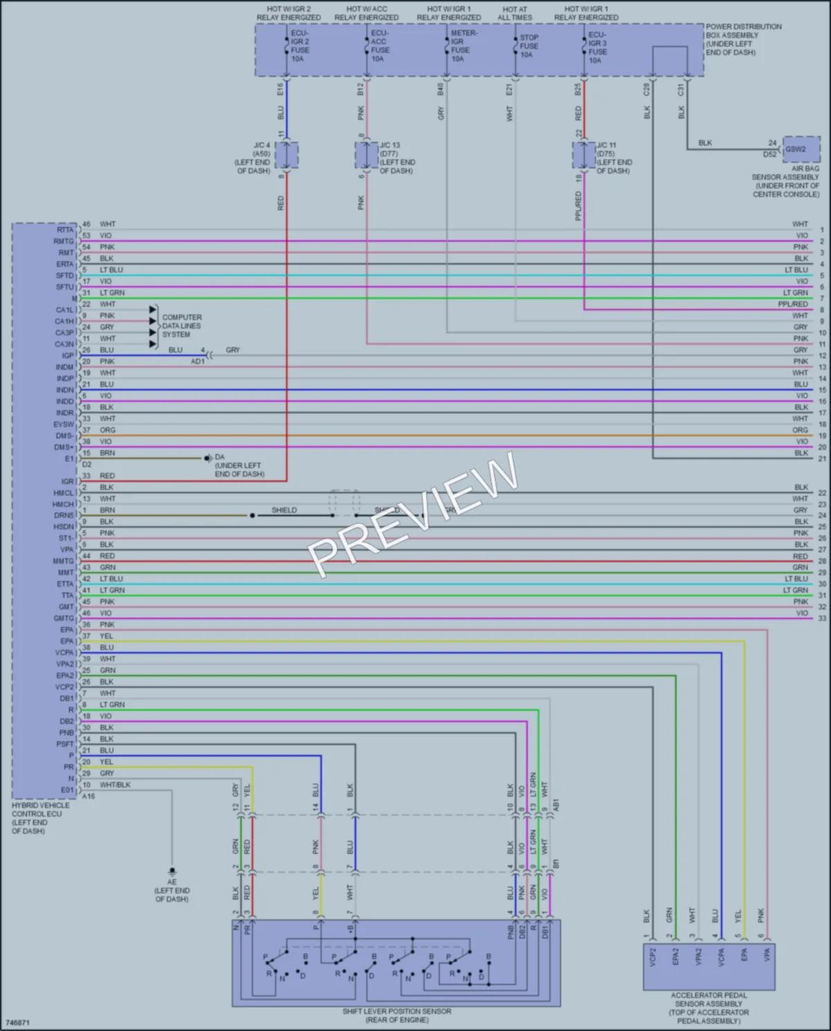 2021 Toyota Sienna Transmission wiring diagram preview