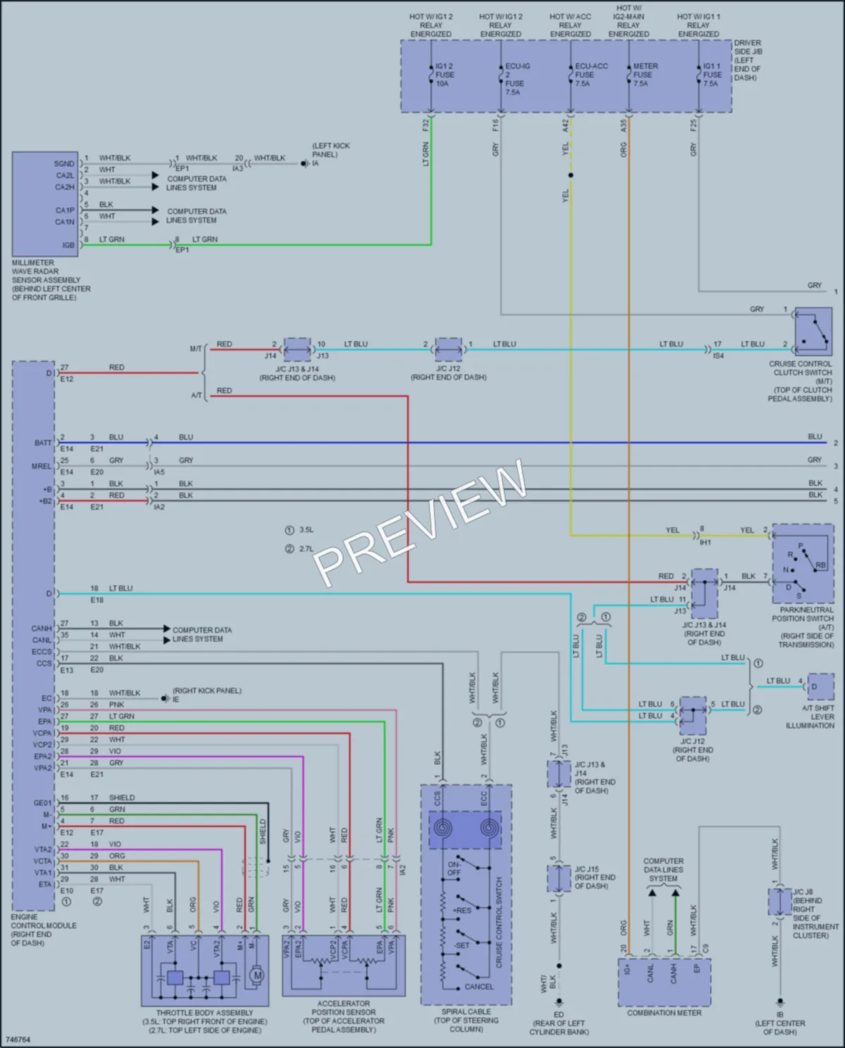 2021 Toyota Tacoma Cruise Control wiring diagram preview