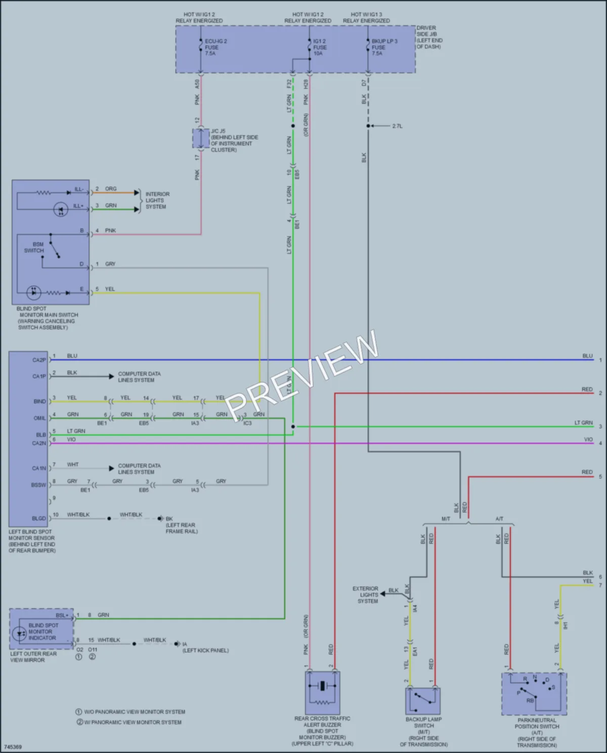 2021 Toyota Tacoma Navigation wiring diagram preview