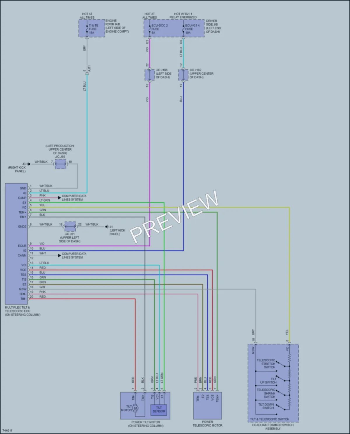 2021 Toyota Tundra Electronic Power Steering wiring diagram preview