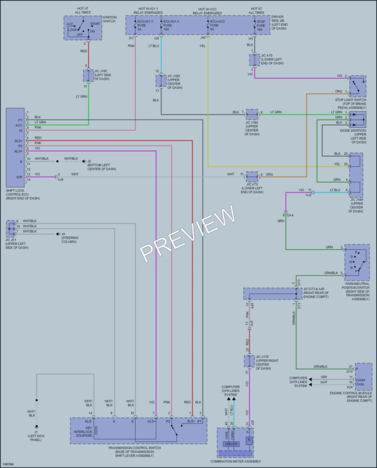 2021 Toyota Tundra Shift Interlock wiring diagram preview