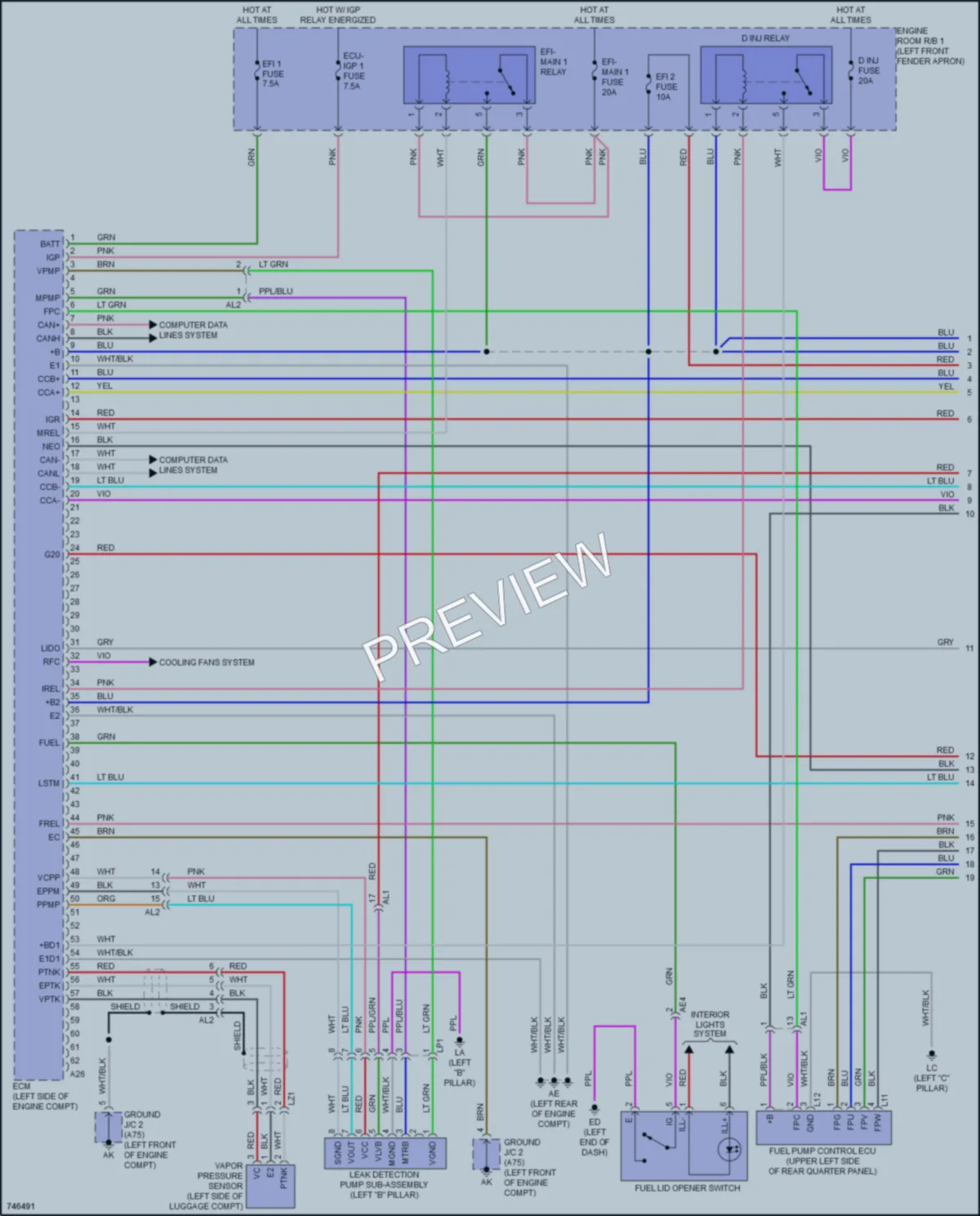 2021 Toyota Venza Engine Performance wiring diagram preview