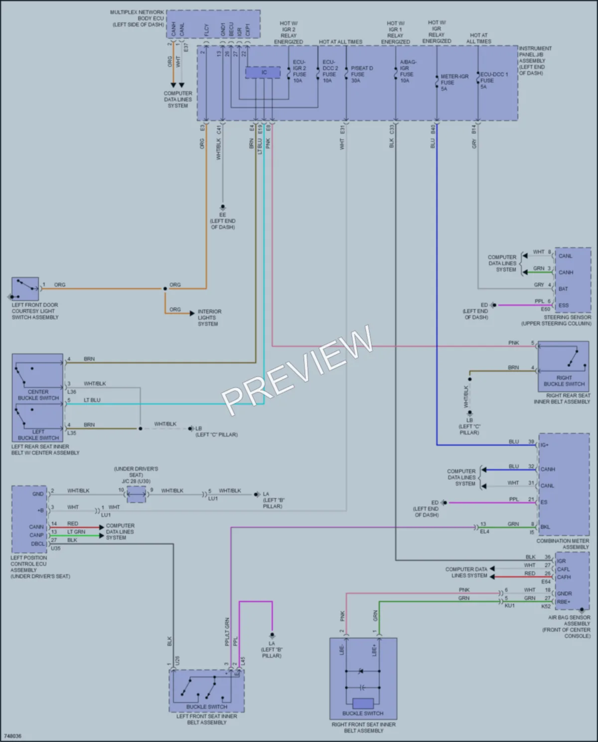 2021 Toyota Venza Warning Systems wiring diagram preview