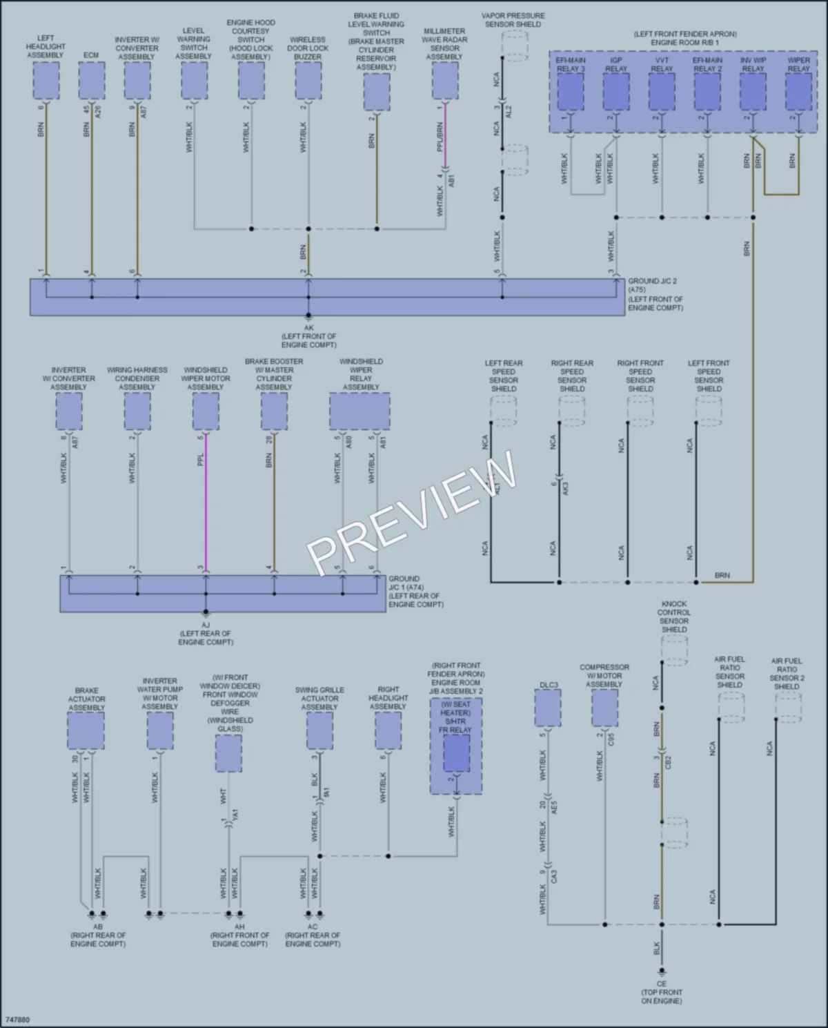2021 Toyota VenzaHybrid Ground Distribution wiring diagram preview