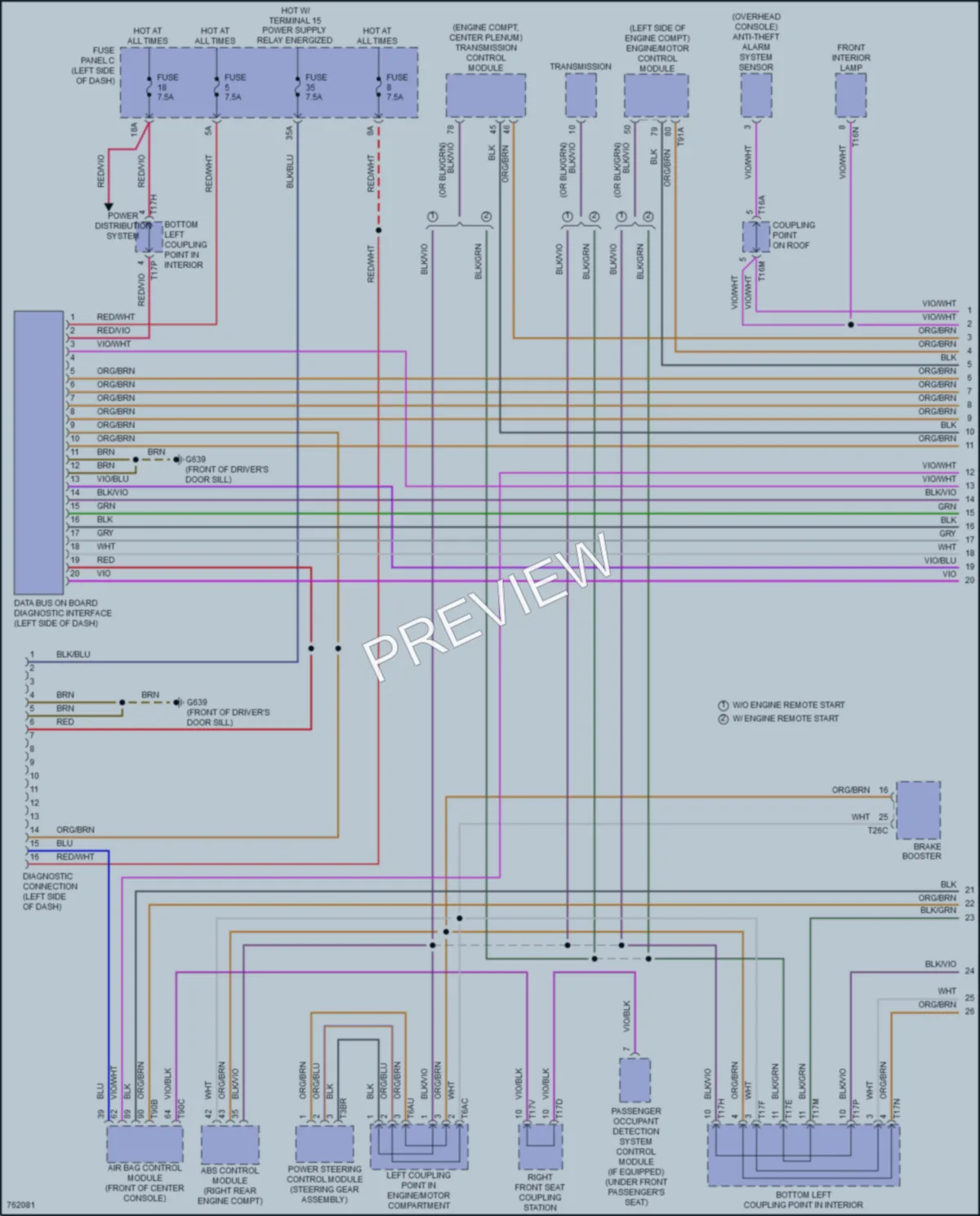2021 Volkswagen Arteon Computer Data Lines wiring diagram preview