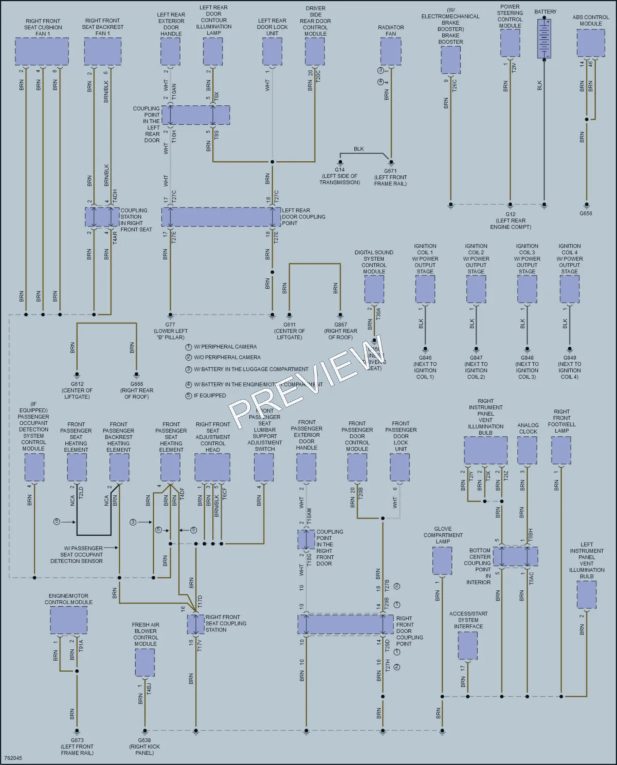 2021 Volkswagen Arteon Ground Distribution wiring diagram preview