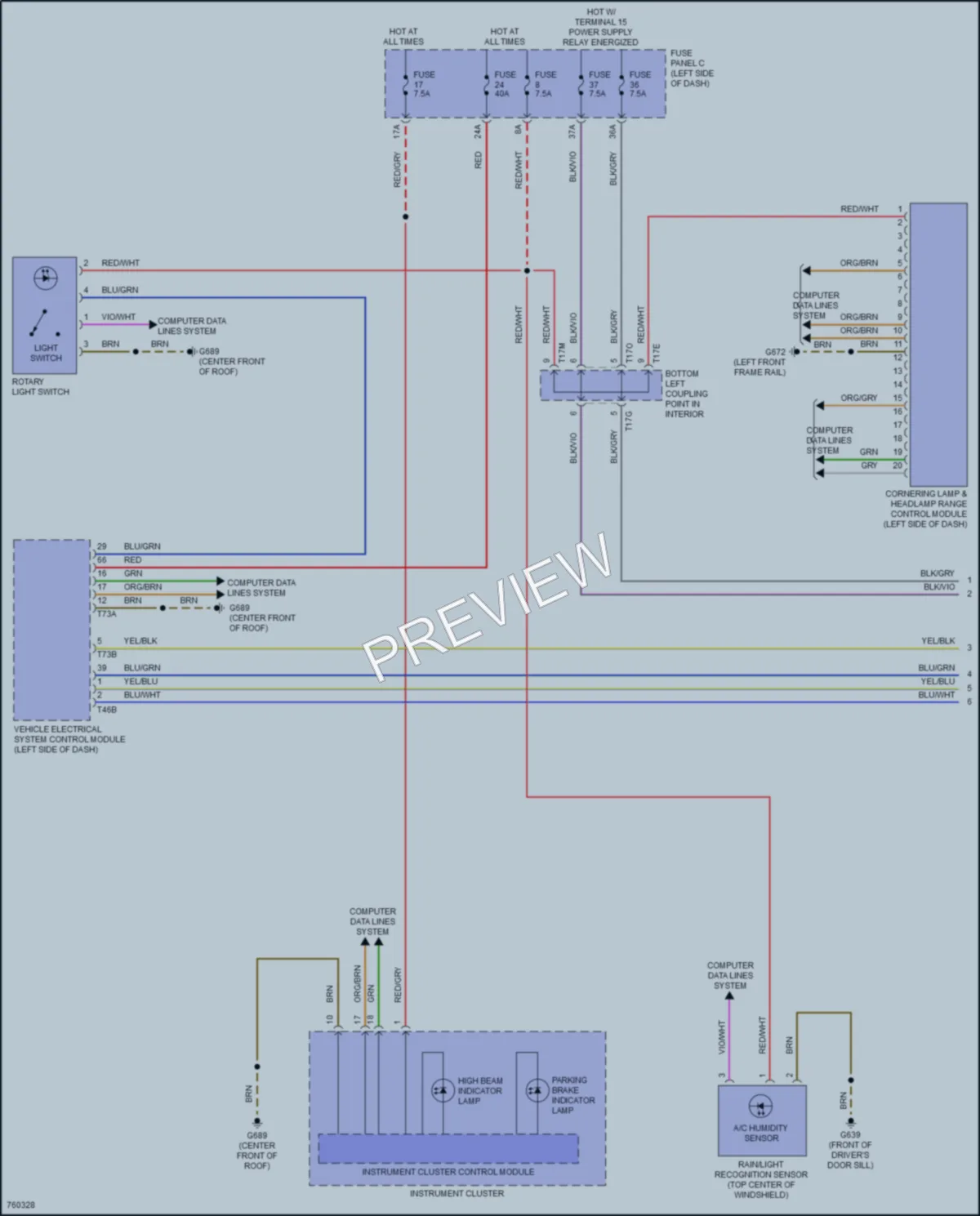 2021 Volkswagen Arteon Headlights wiring diagram preview