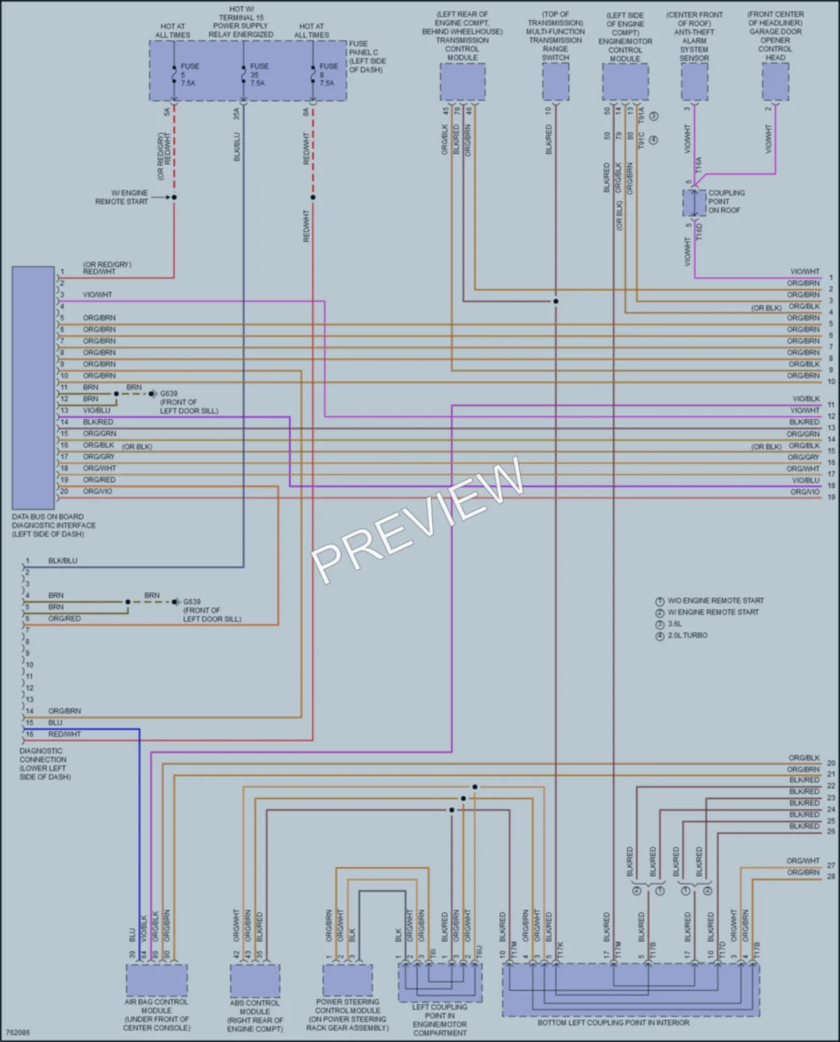 2021 Volkswagen Atlas Computer Data Lines wiring diagram preview
