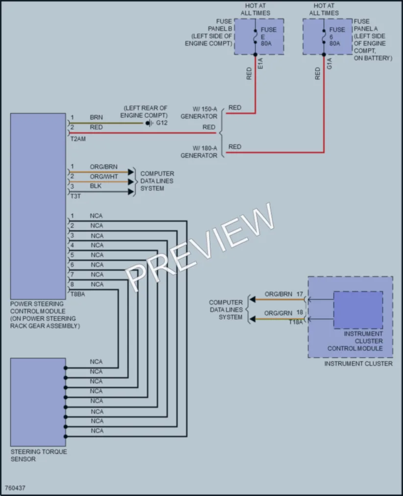 2021 Volkswagen Atlas Electronic Power Steering wiring diagram preview