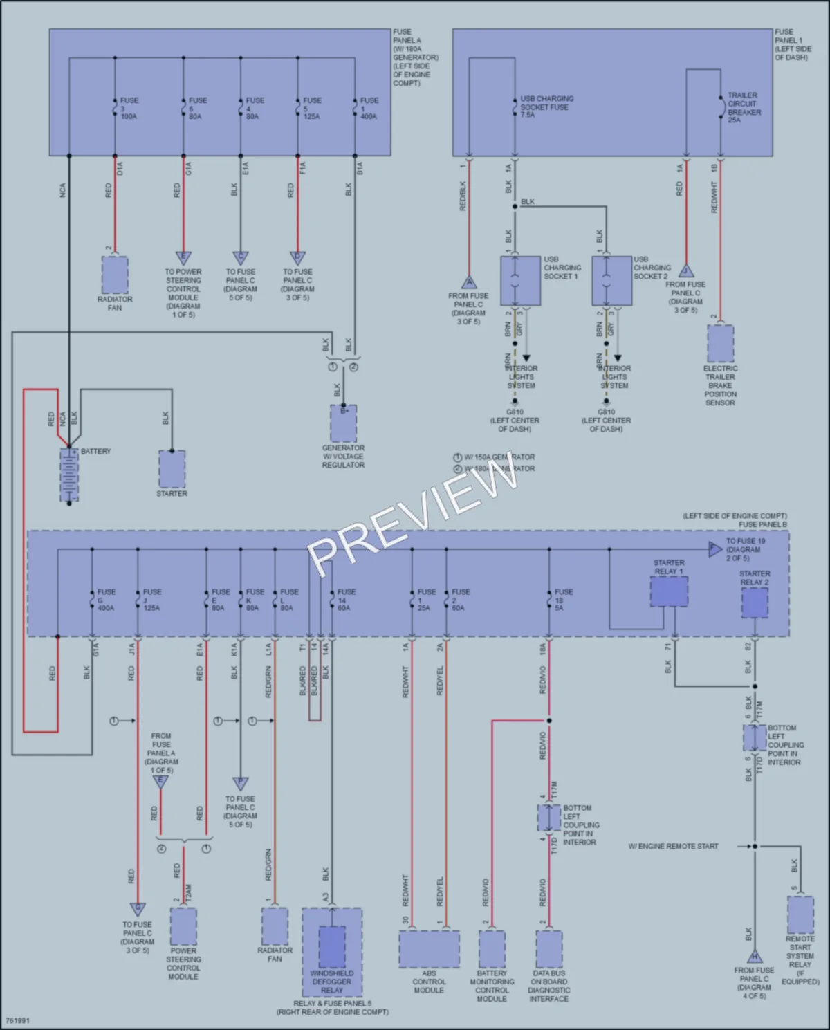 2021 Volkswagen Atlas Power Distribution wiring diagram preview