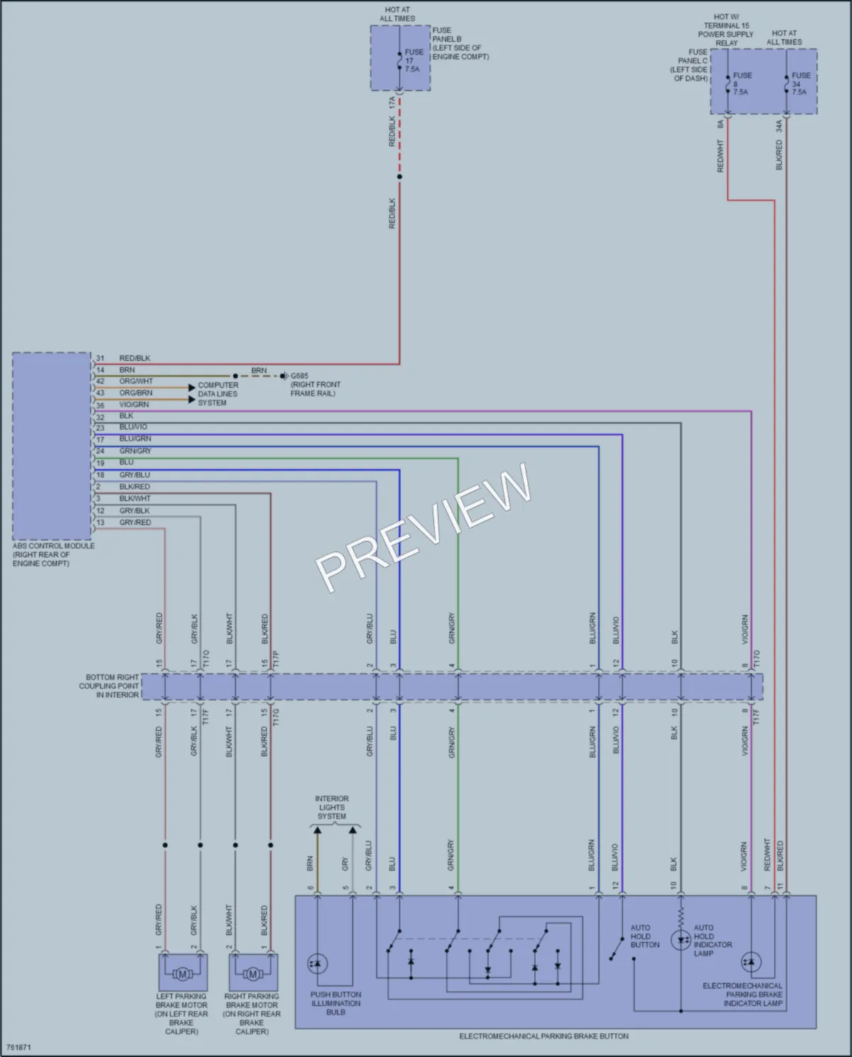 2021 Volkswagen Atlas Shift Interlock wiring diagram preview