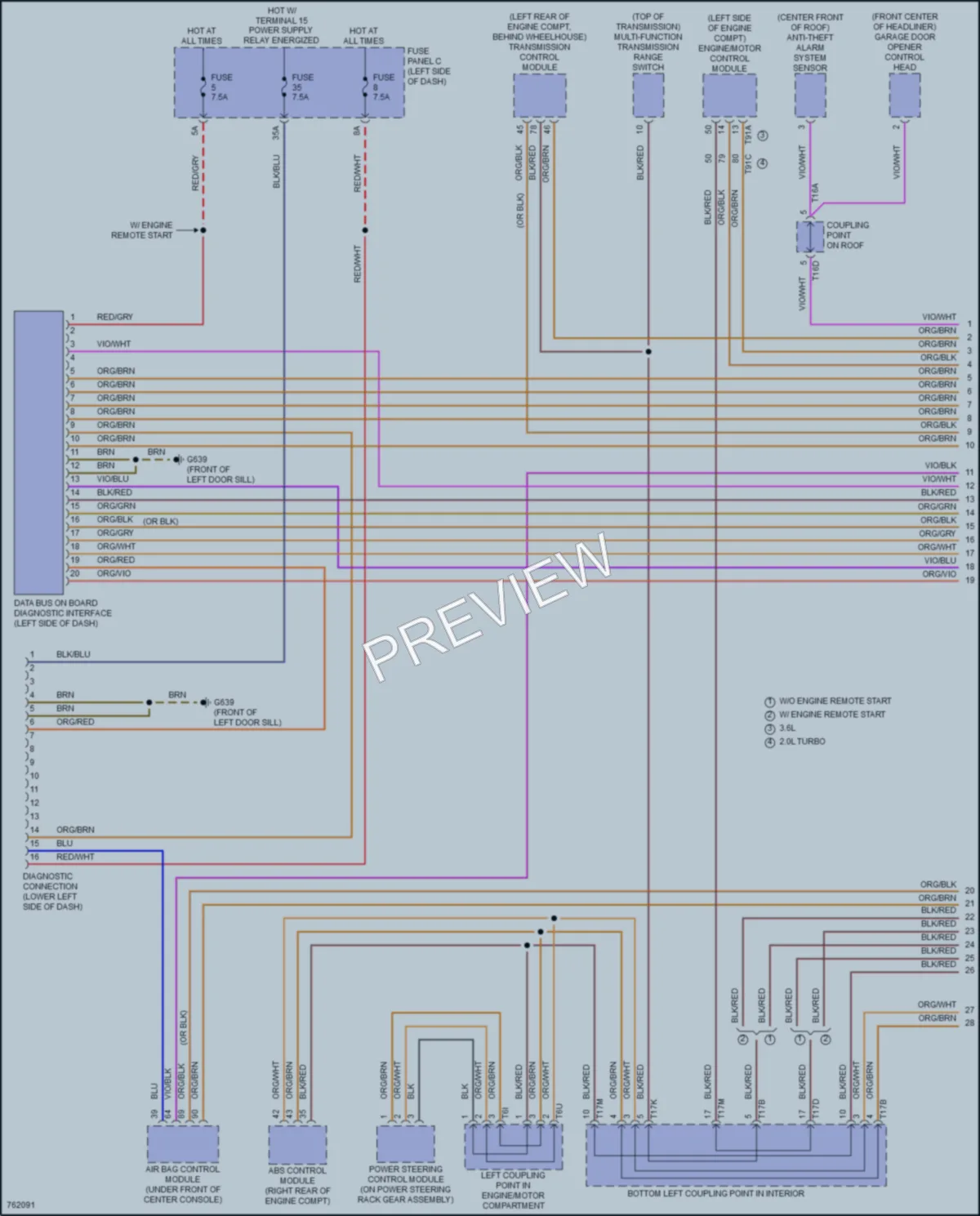 2021 Volkswagen AtlasCrossSport Computer Data Lines wiring diagram preview