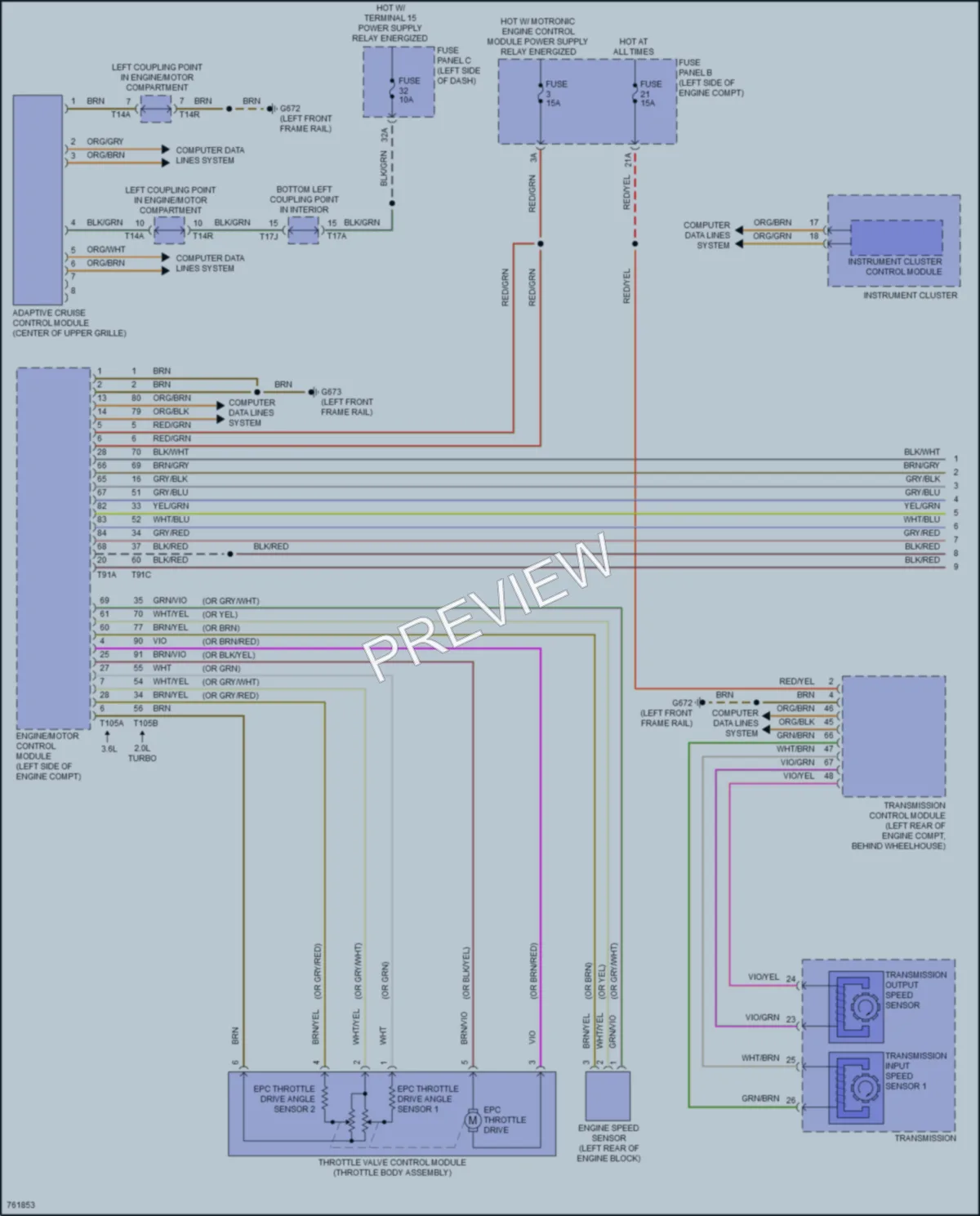 2021 Volkswagen AtlasCrossSport Cruise Control wiring diagram preview