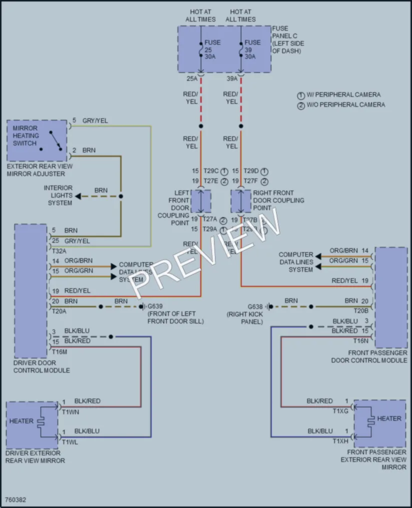 2021 Volkswagen AtlasCrossSport Defoggers wiring diagram preview