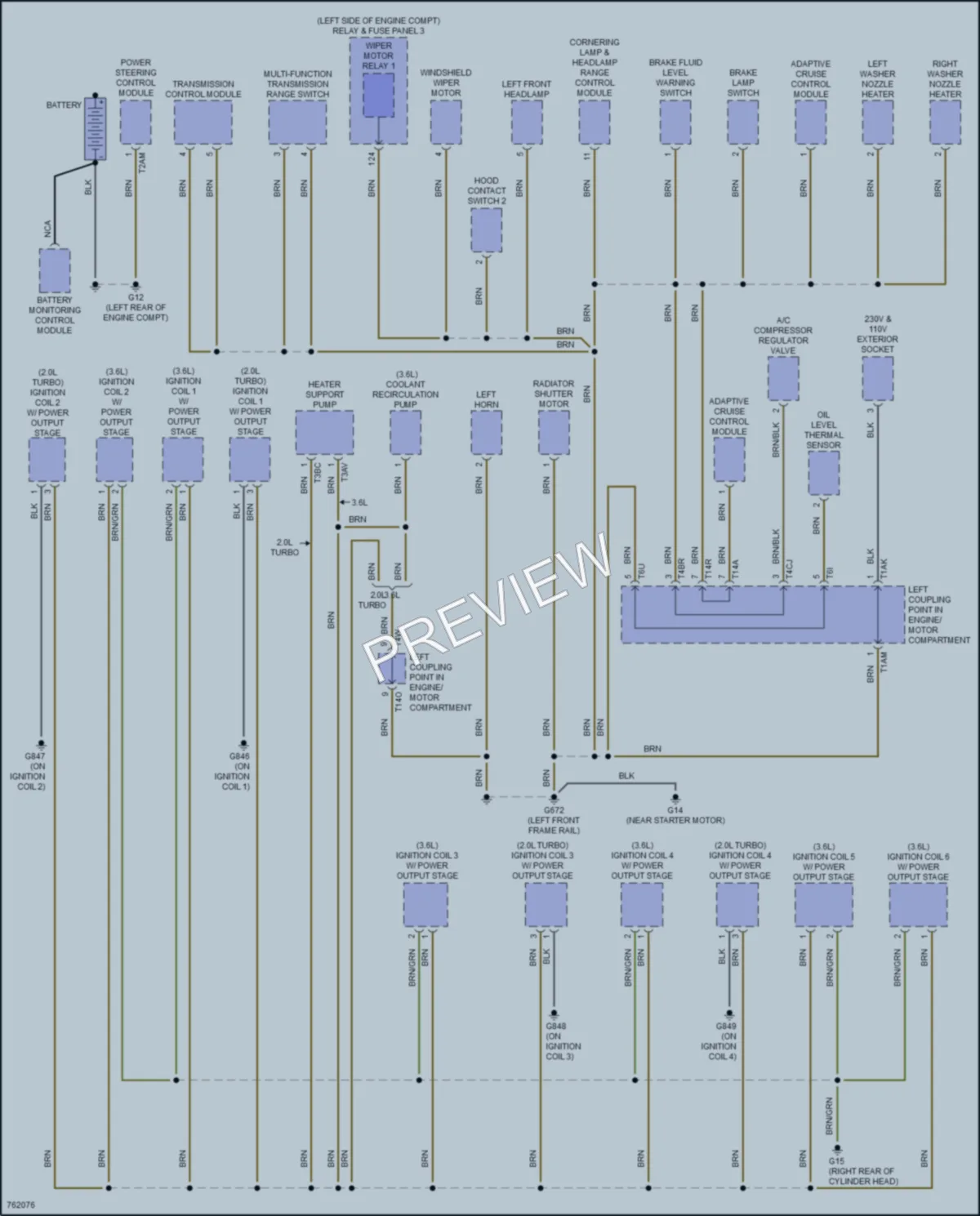 2021 Volkswagen AtlasCrossSport Ground Distribution wiring diagram preview