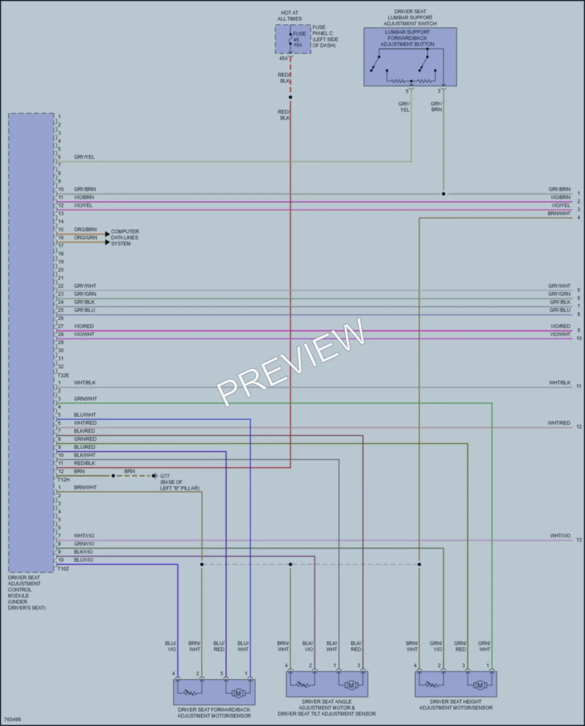 2021 Volkswagen AtlasCrossSport Memory Systems wiring diagram preview
