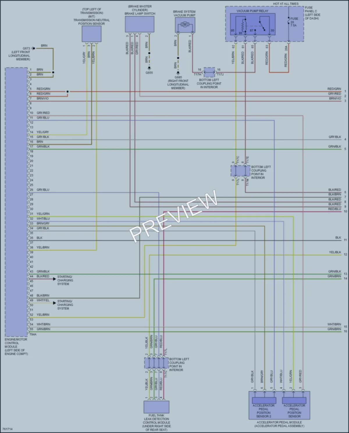 2021 Volkswagen Golf Engine Performance wiring diagram preview