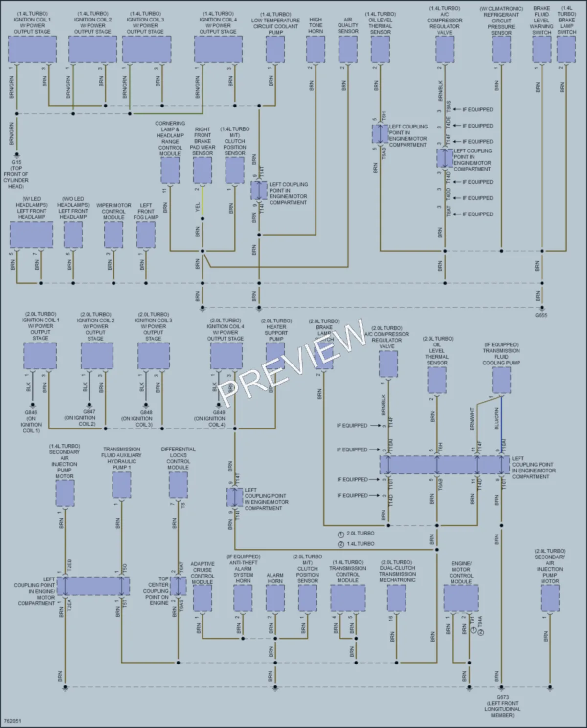 2021 Volkswagen Golf Ground Distribution wiring diagram preview
