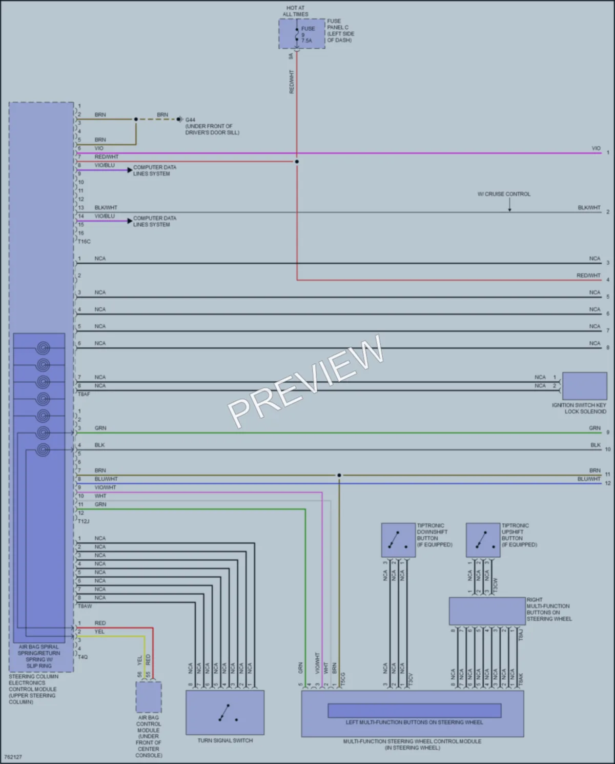 2021 Volkswagen GolfGTI Body Control Modules wiring diagram preview